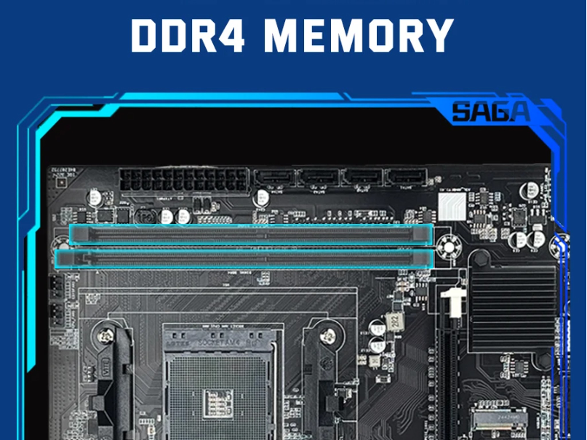 AM4 Micro-ATX Motherboard – Ryzen 3000/4000/5000 Support + M.2 NVMe