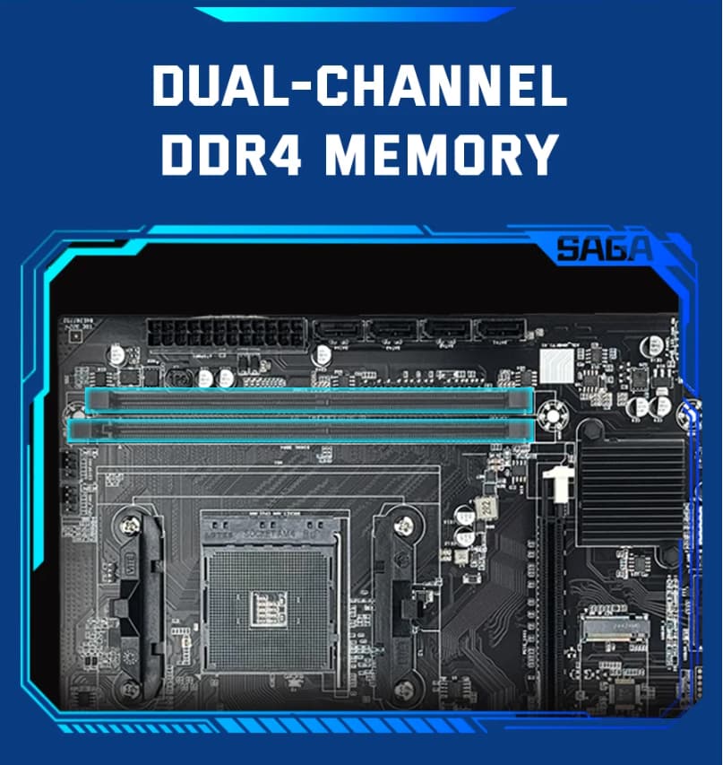 AM4 Micro-ATX Motherboard – Ryzen 3000/4000/5000 Support + M.2 NVMe