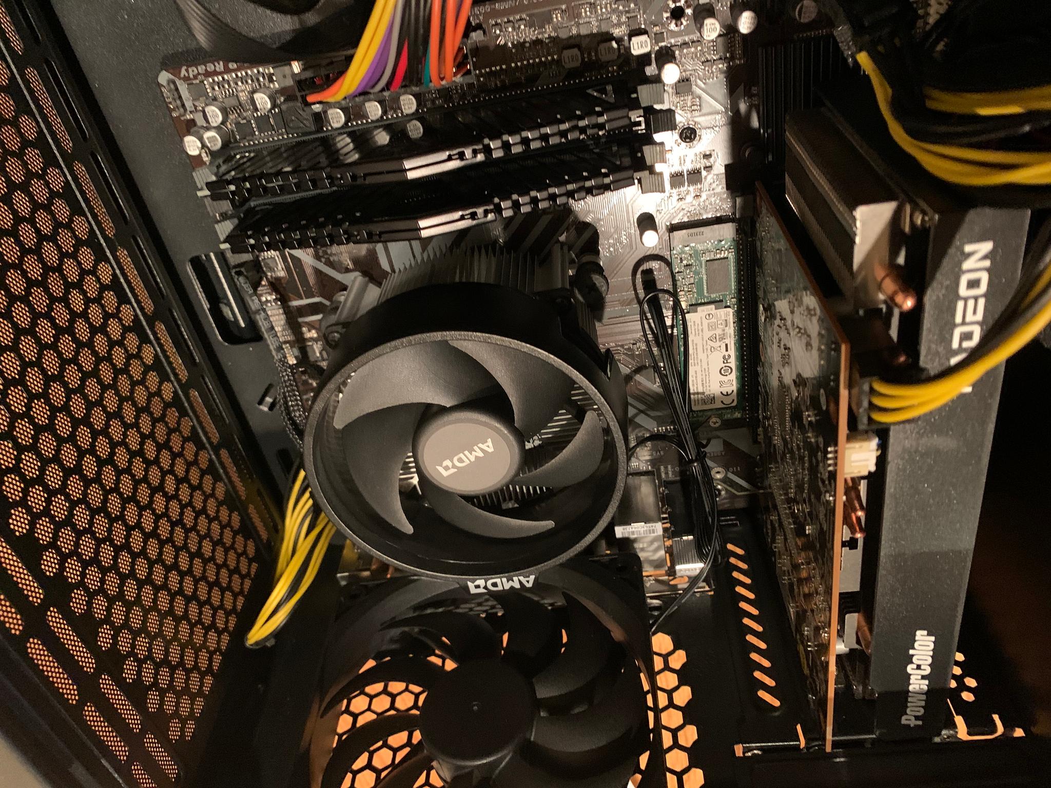 Custom Like New Mid-Range Budget Gaming PC R5 3600 RX 6500 XT 16GB RAM 128GB SSD 500GB HDD Windows