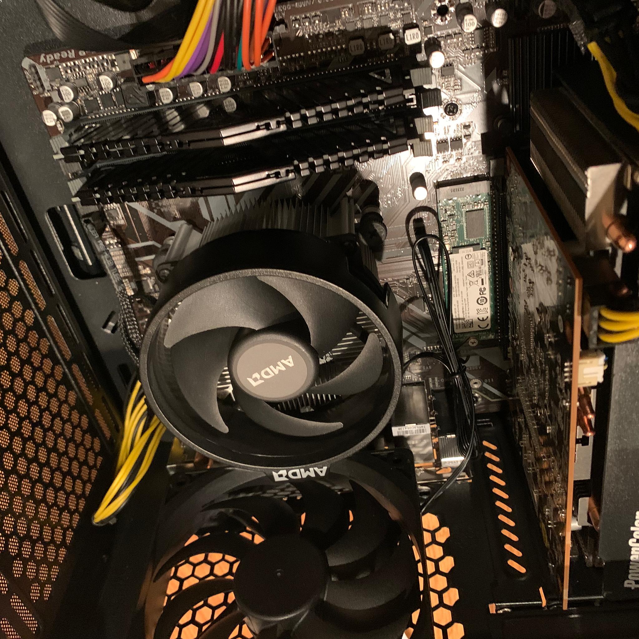 Custom Like New Mid-Range Budget Gaming PC R5 3600 RX 6500 XT 16GB RAM 128GB SSD 500GB HDD Windows