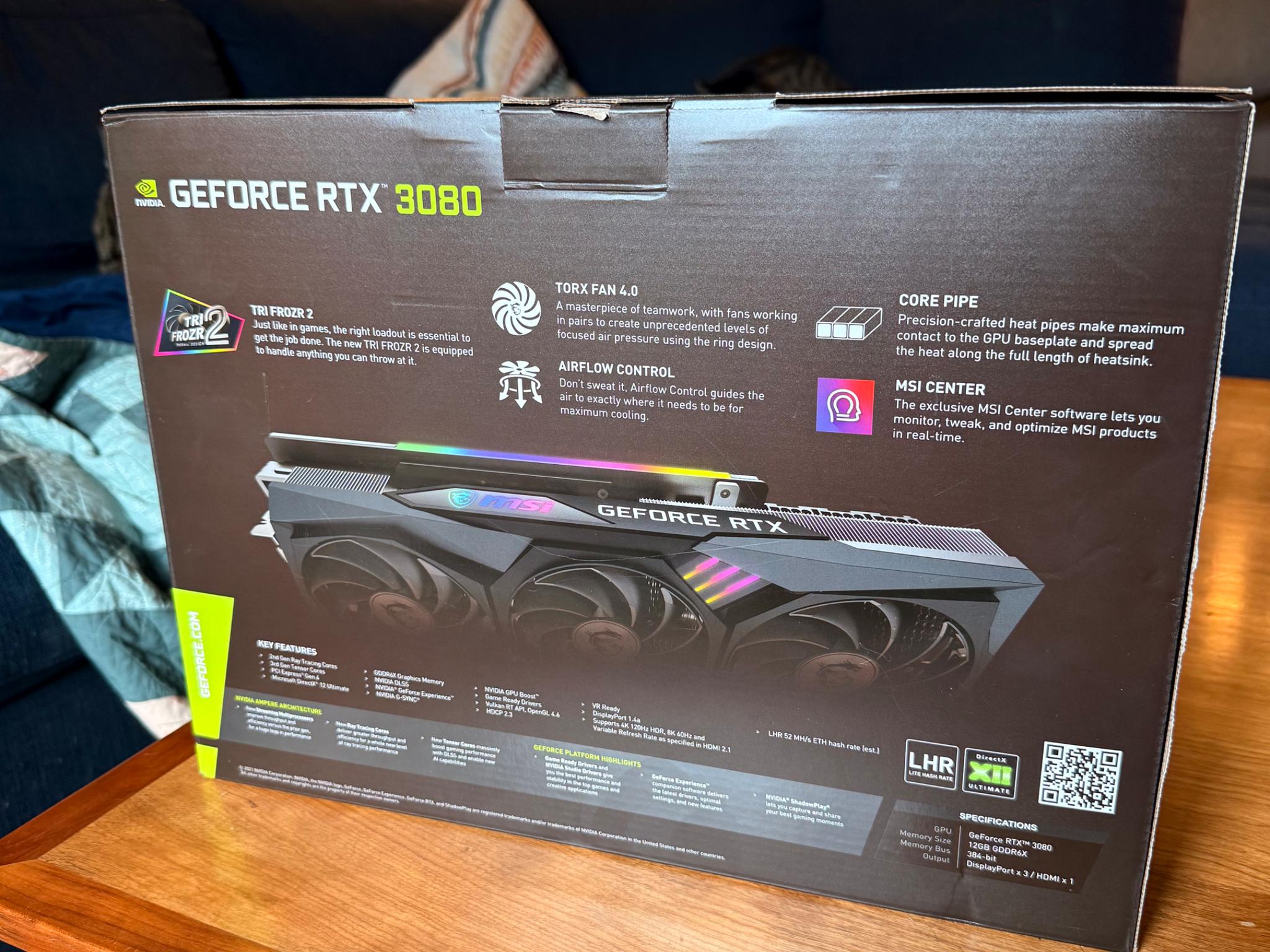 MSI Gaming Z Trio 3080 12GB Great Condition