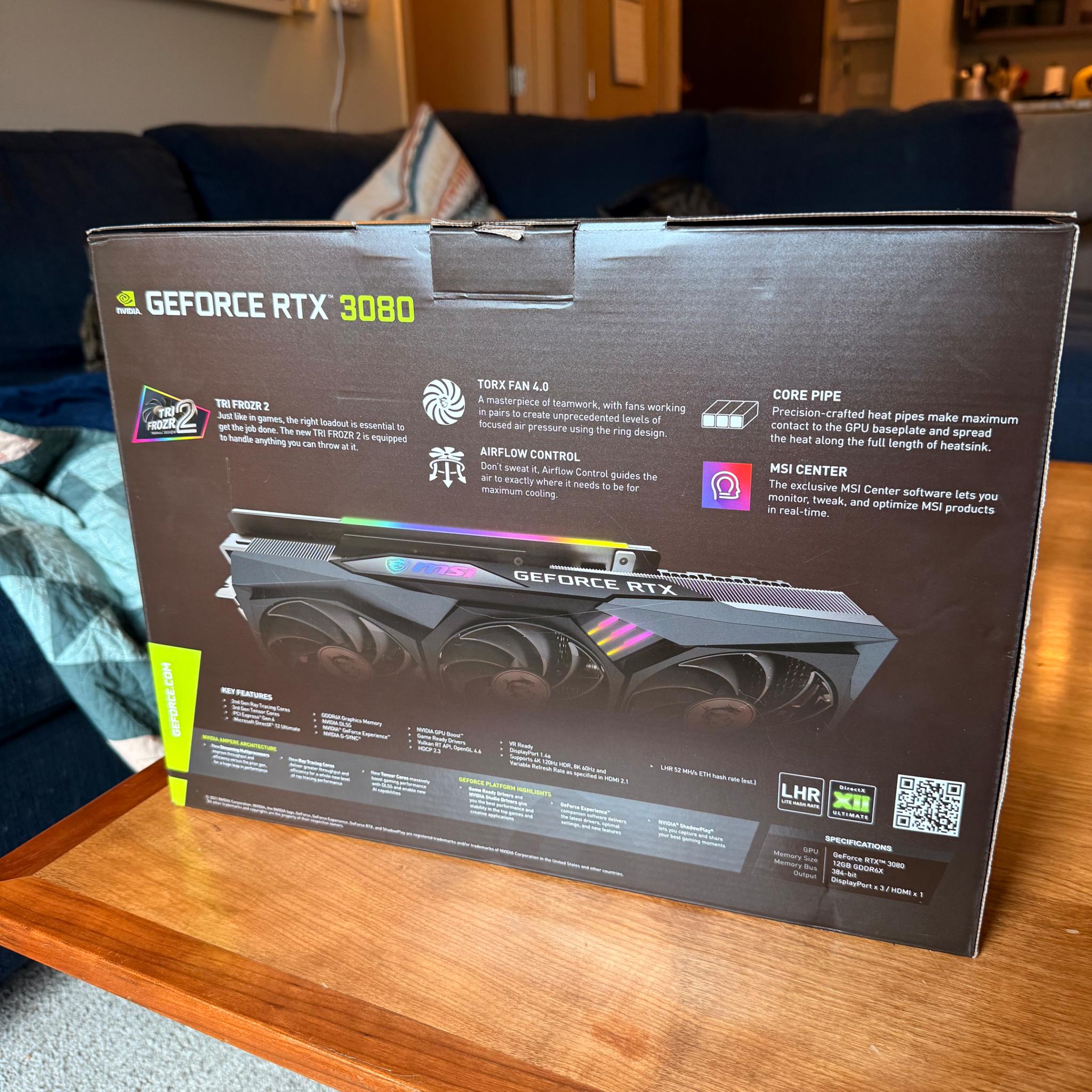 MSI Gaming Z Trio 3080 12GB Great Condition