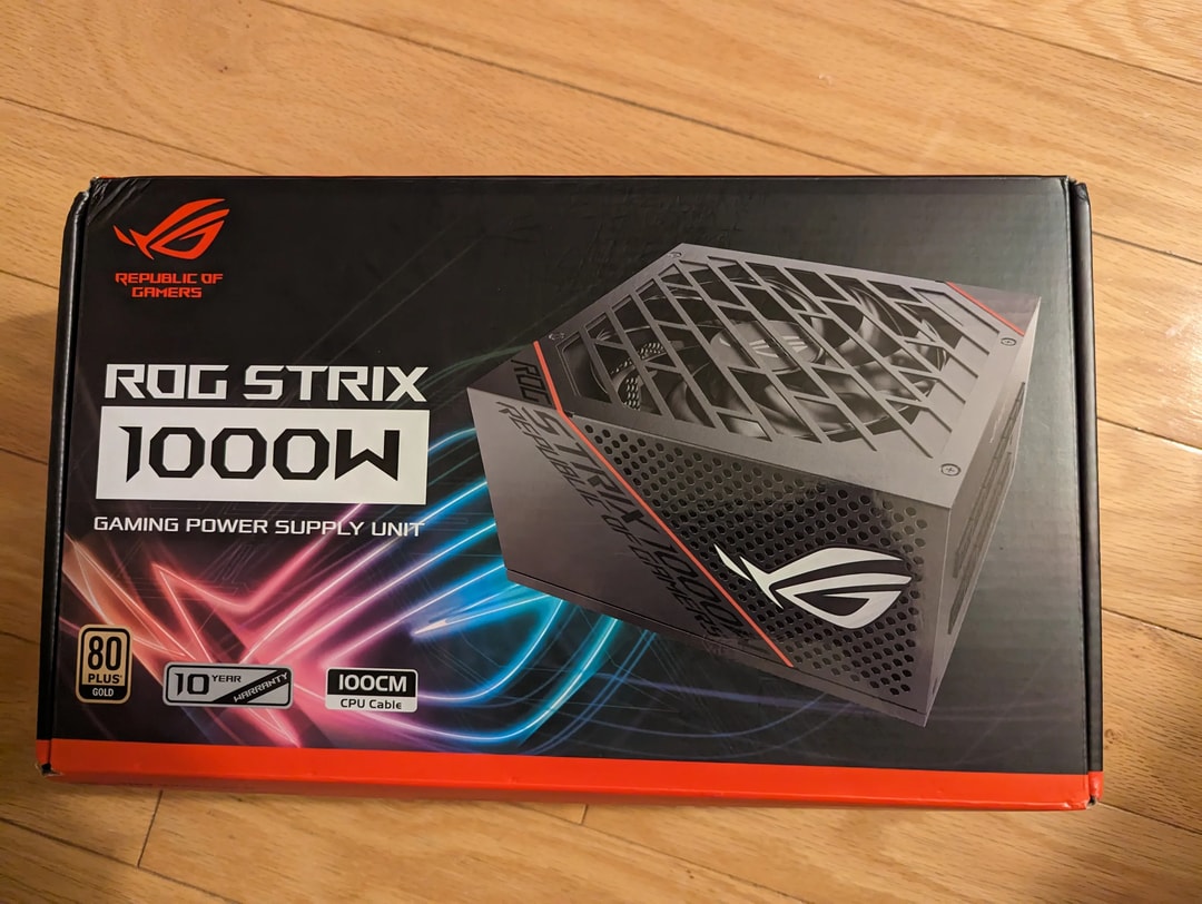 New Unused Open RoG Strix 1000W PSU For Sale! | Jawa