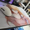 EVA Asuka Anime Mouse Pad – Abstract Line Art, Smooth Gaming Surface