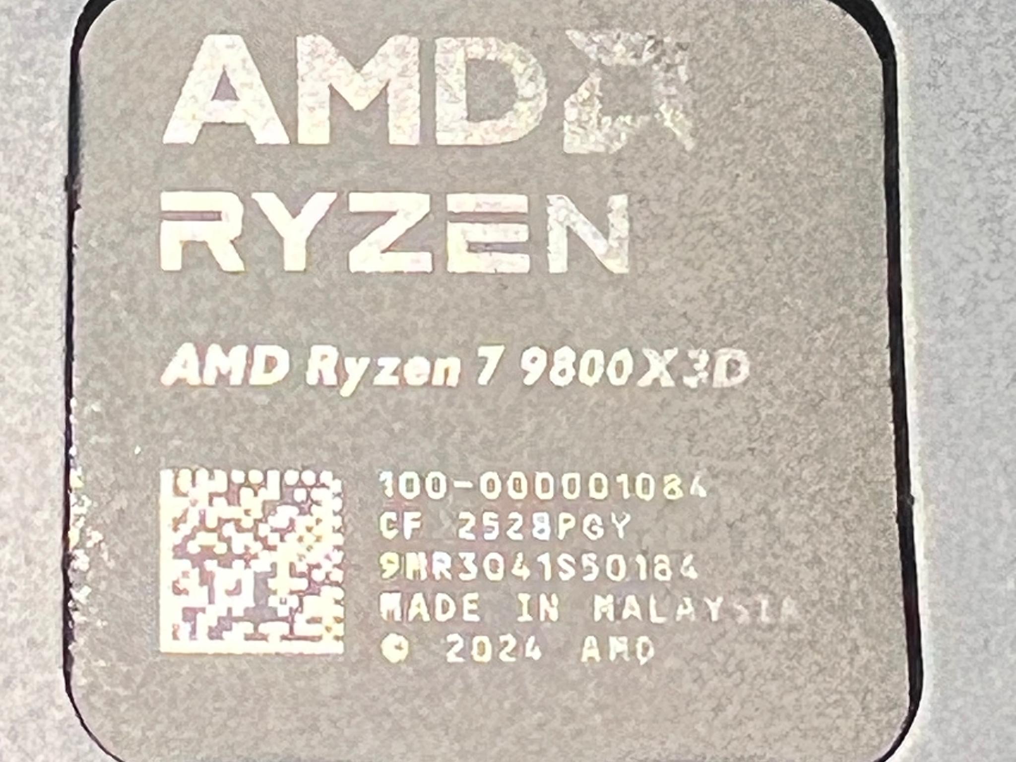 NEW AMD Ryzen 7 9800X3D Granite Ridge AM5 4.70GHz 8-Core Boxed Processor