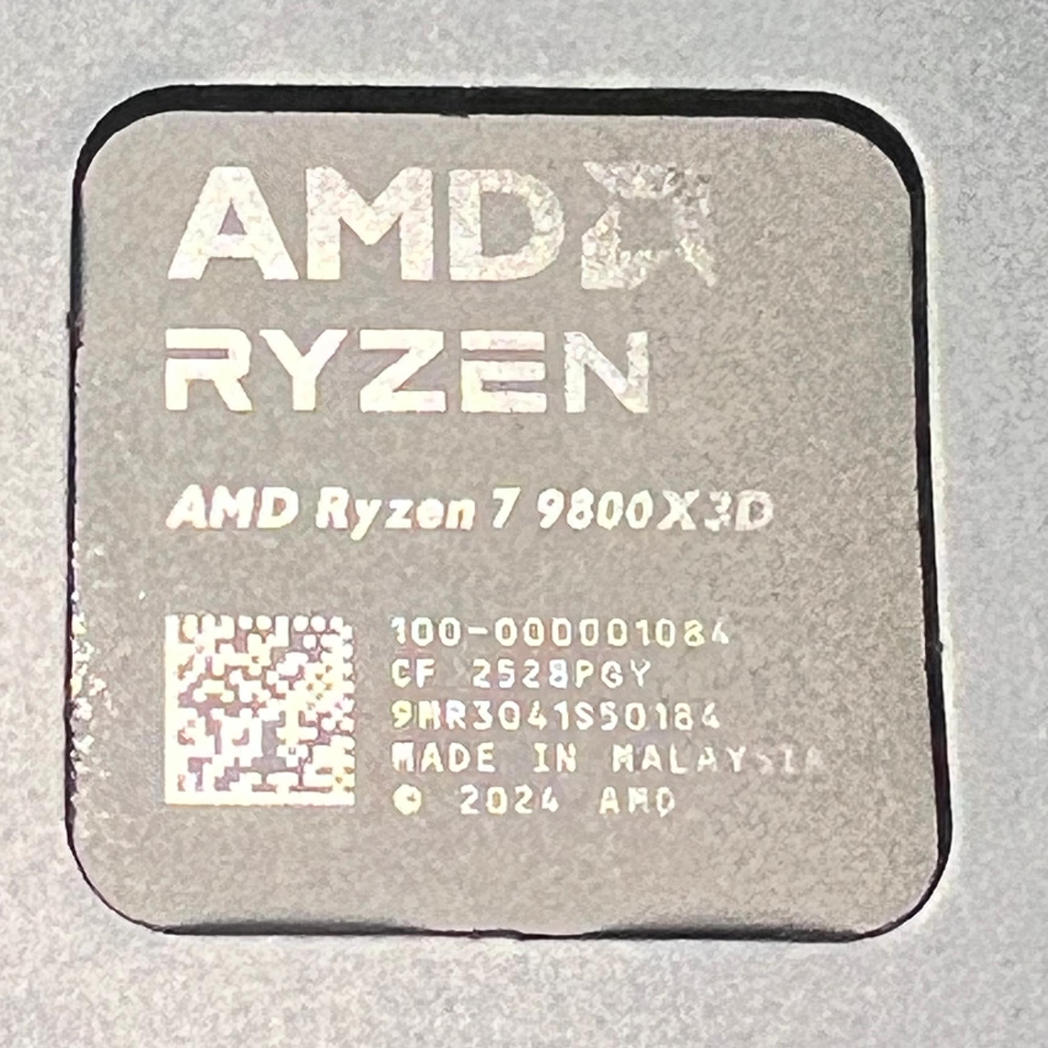 NEW AMD Ryzen 7 9800X3D Granite Ridge AM5 4.70GHz 8-Core Boxed Processor