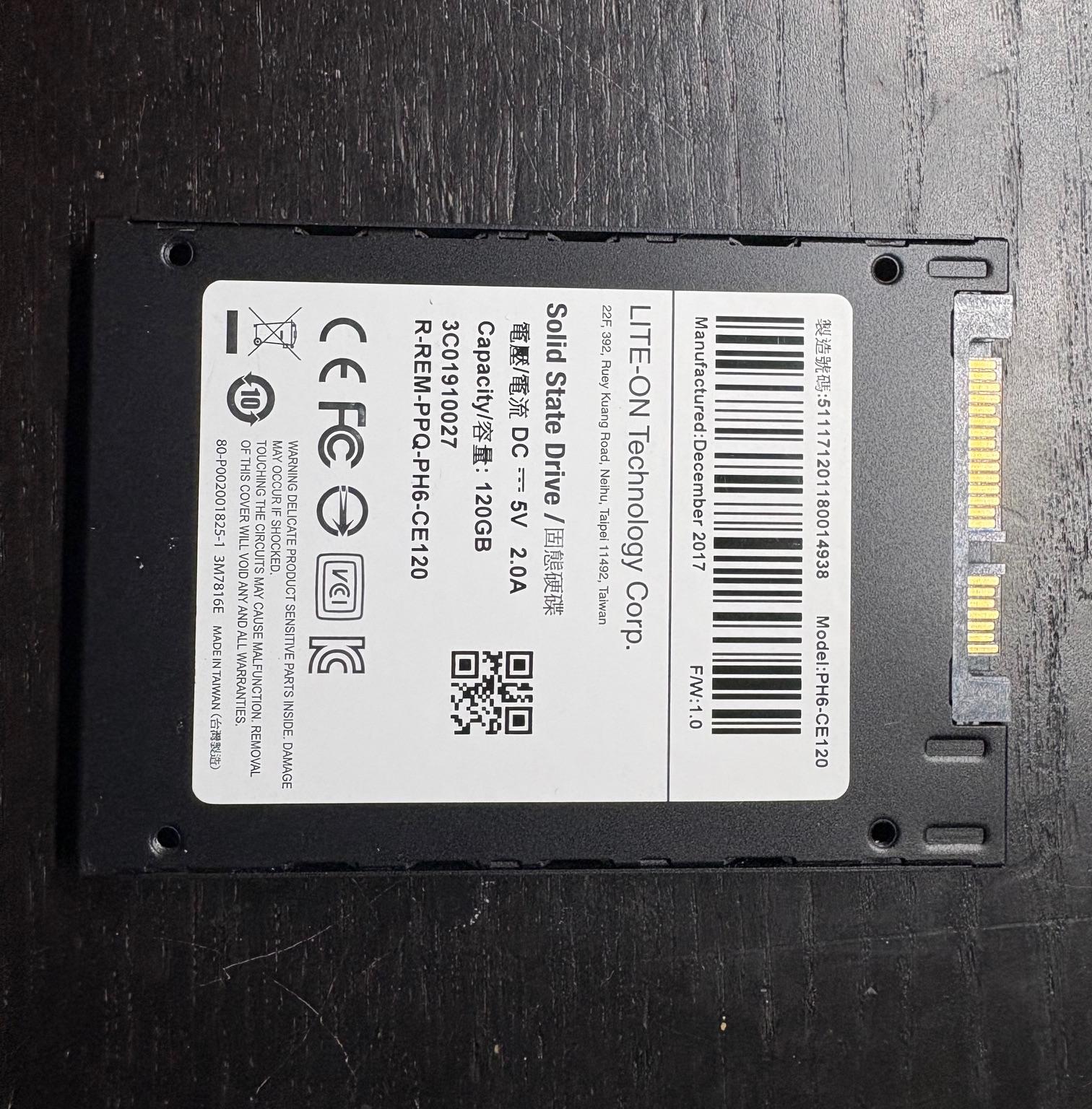 LiteOn 128GB SSD