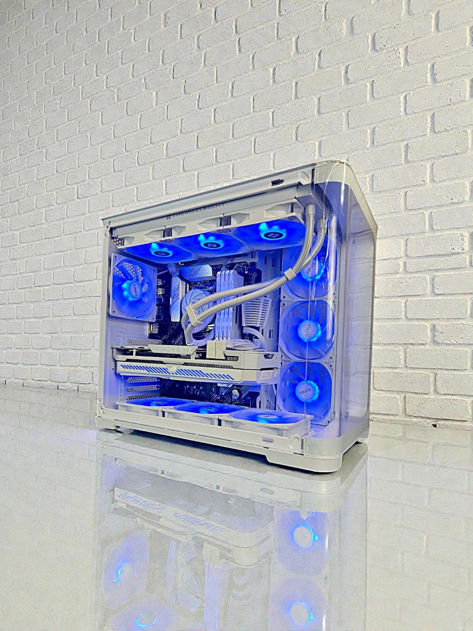 Liquid Cooled Ryzen 7 5800X ROG Strix RTX 3070 32GB RAM 1 TB WIFI5 Win 11