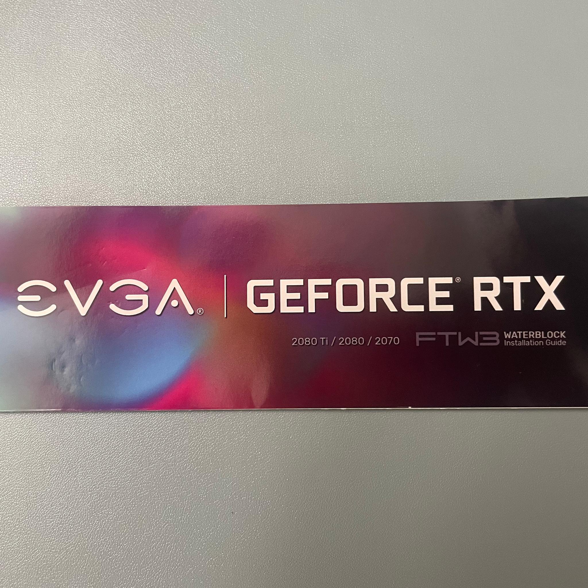 EVGA FTW3/FTW3 Ultra RTX 2080ti/2080/2070 Hydro Copper Water Block