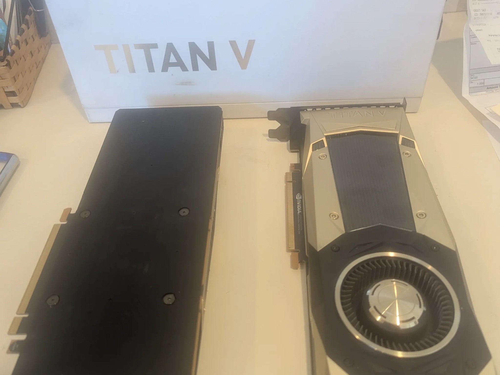 NVIDIA Titan V Used very little did not continue to mine my son moved away and I Don't know how.