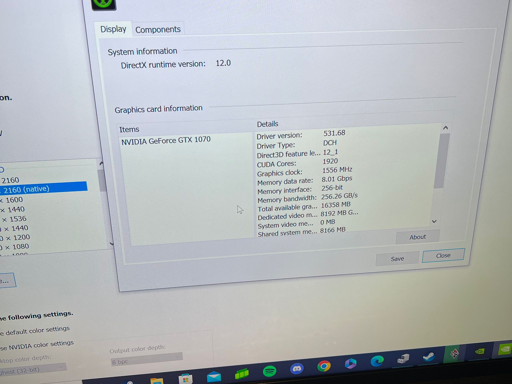 GIGABYTE GTX 1070 8 GB WINDFORCE in mint condition