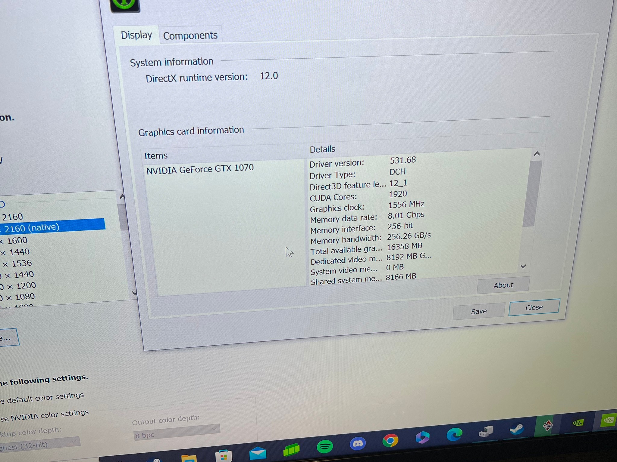 GIGABYTE GTX 1070 8 GB WINDFORCE in mint condition