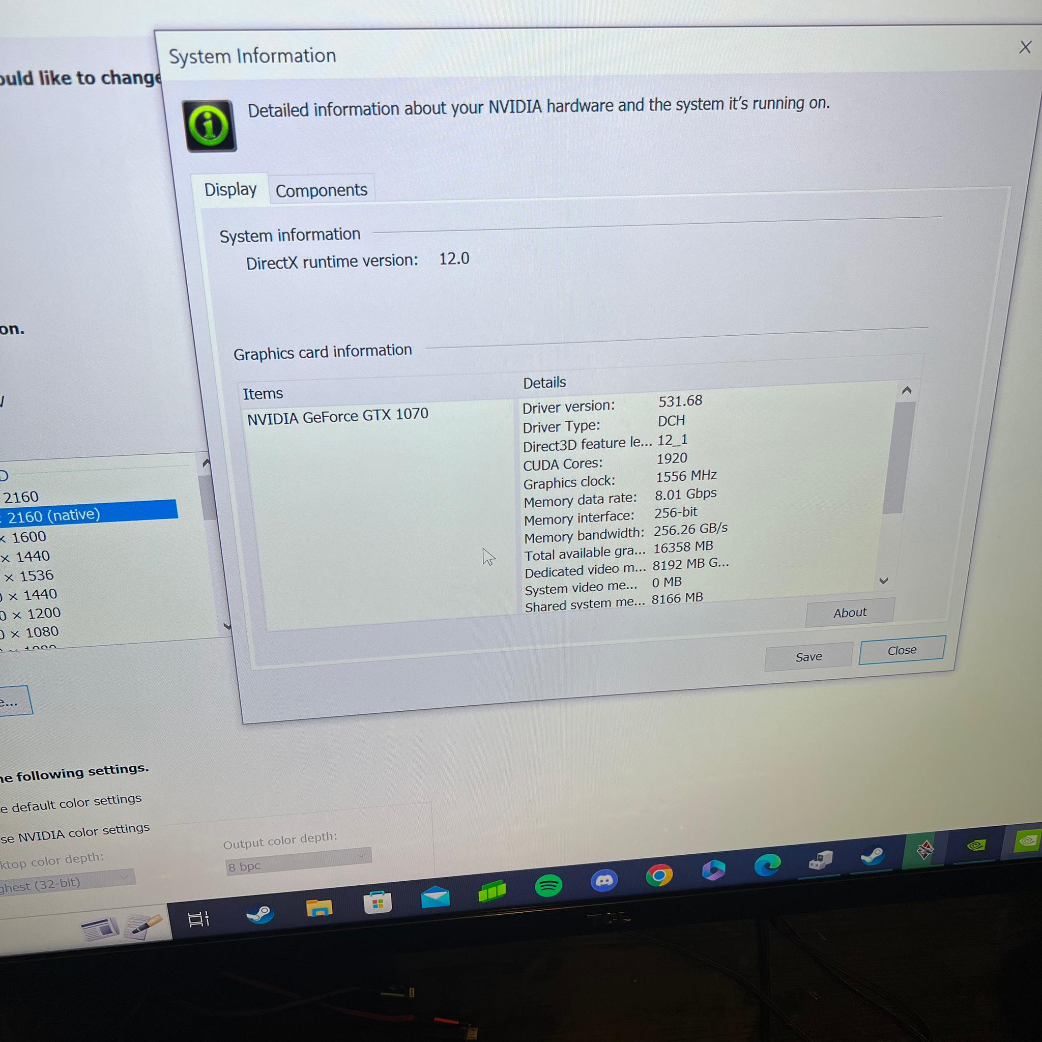 GIGABYTE GTX 1070 8 GB WINDFORCE in mint condition