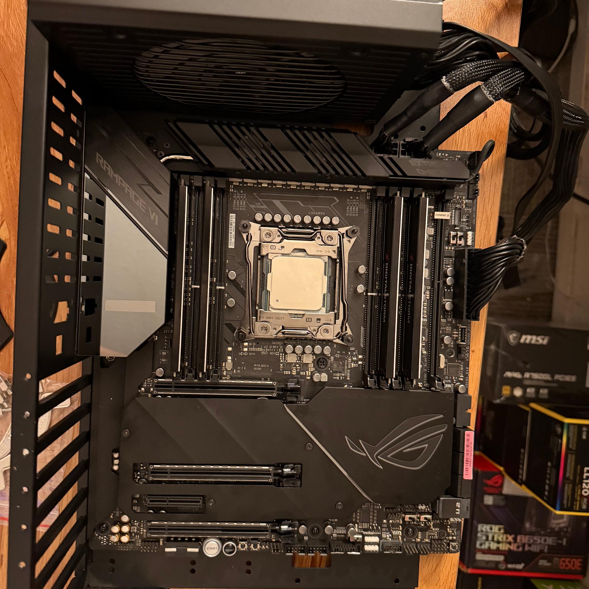 i9-10980XE + 64GB DDR4 + 500GB NVME SSD + ROG RAMPAGE VI OMEGA