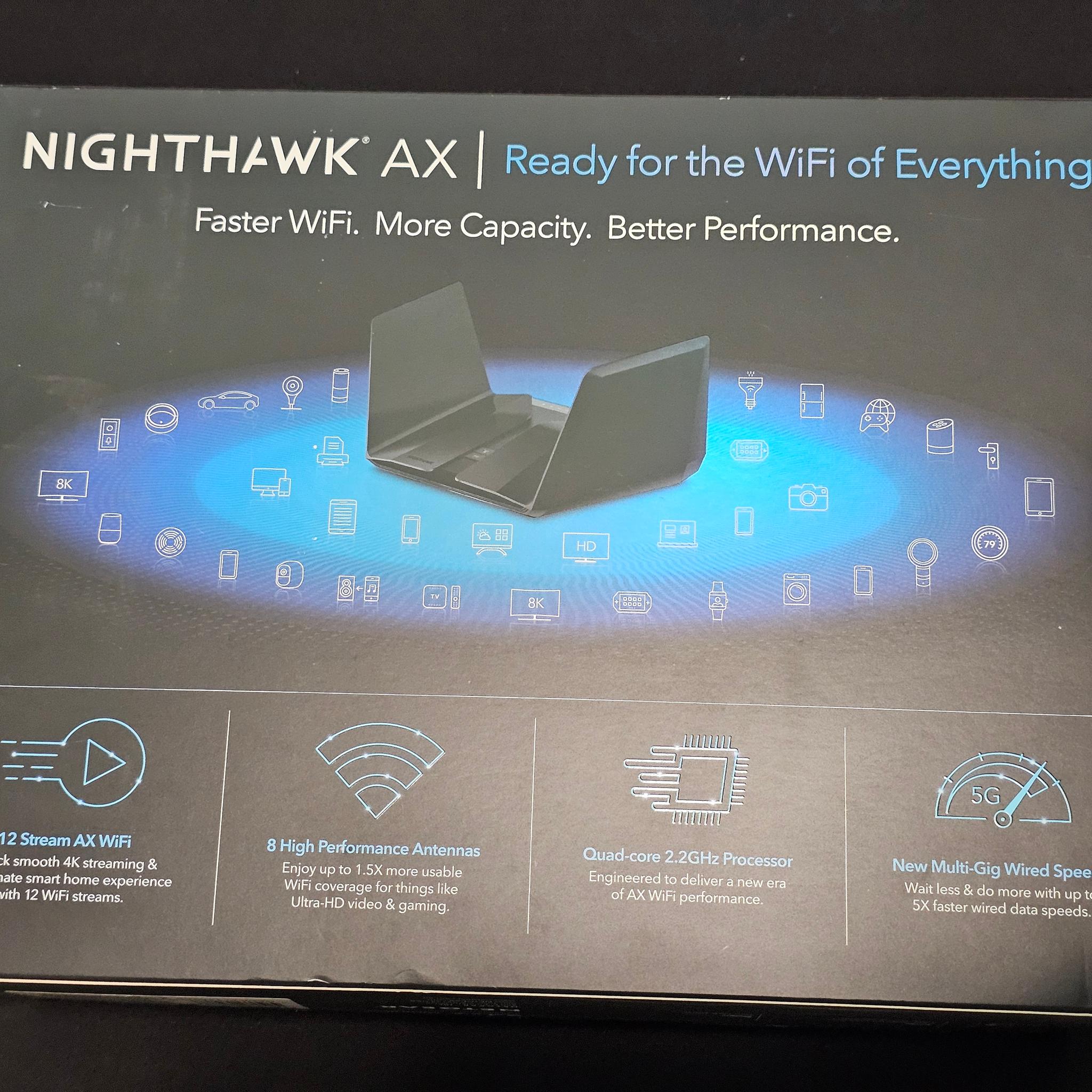 NETGEAR AX12 (Model RAX120) 12-Stream AX WiFi Router