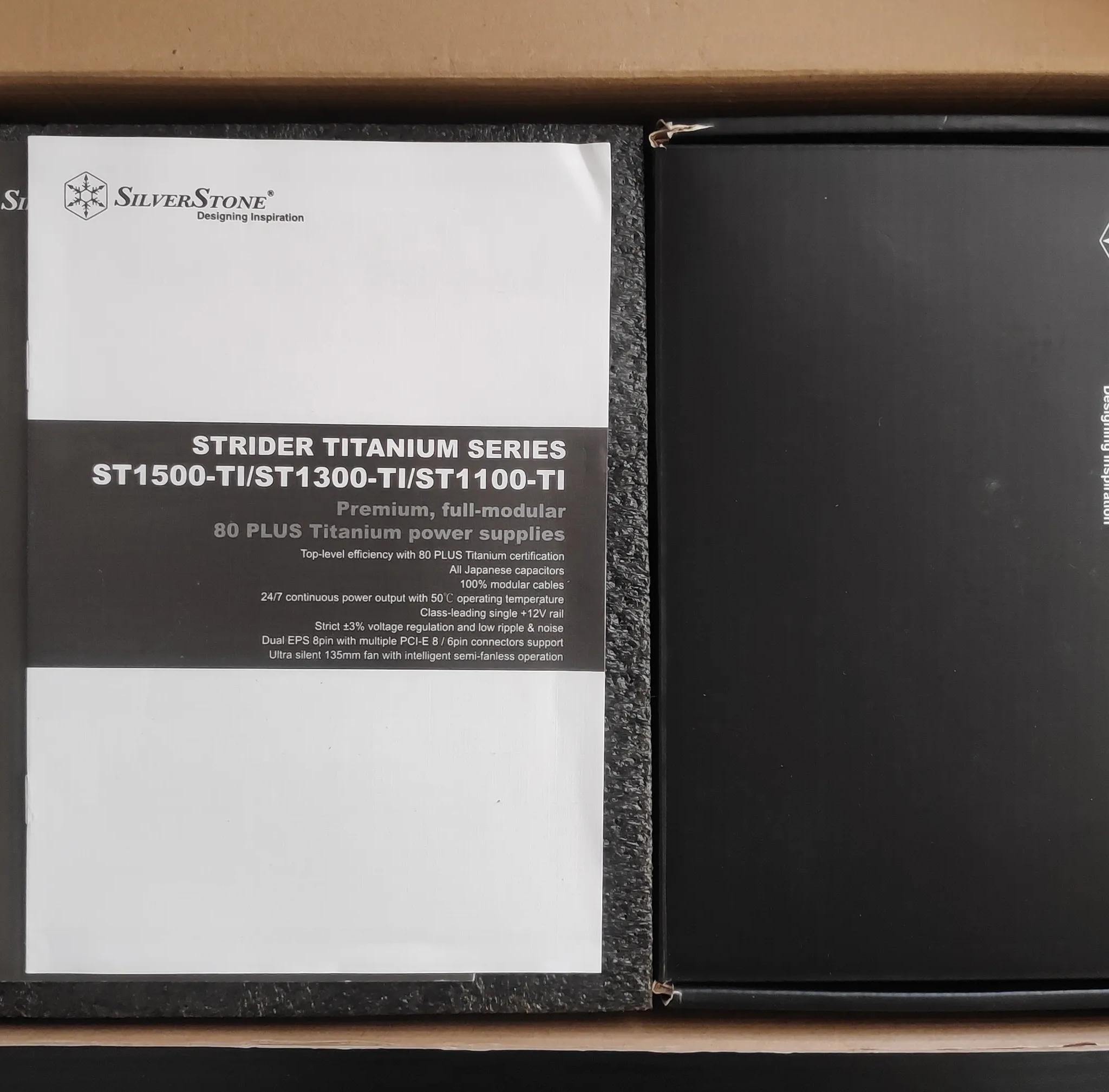 SilverStone ST1300-TI, 1300W, 80 Plus Titanium Certified Fully Modular Power Supply