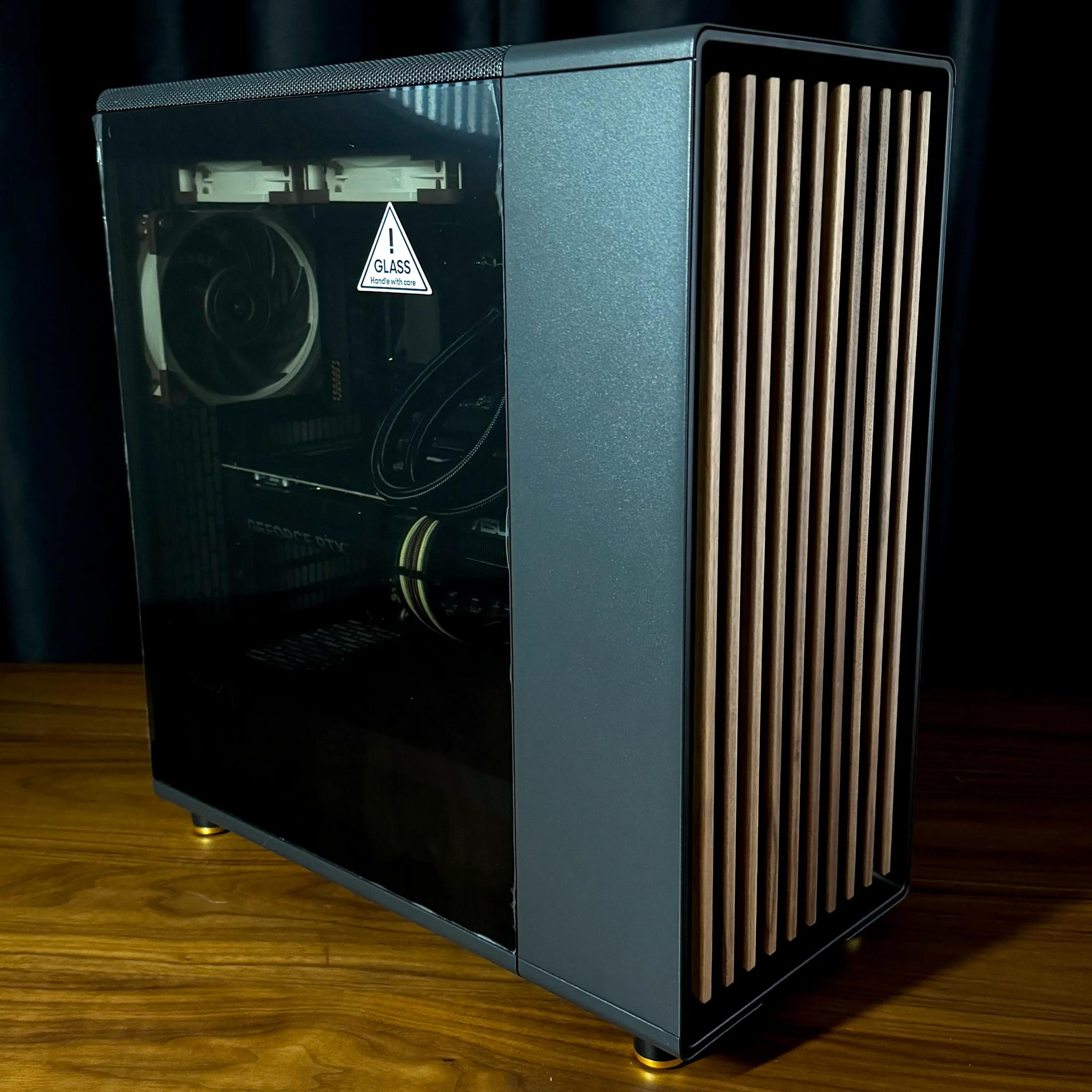 Wood Aesthetic Creator PC | ASUS RTX 5070 Ti | Ryzen 7800X3D | 32GB DDR5 | 2TB SSD