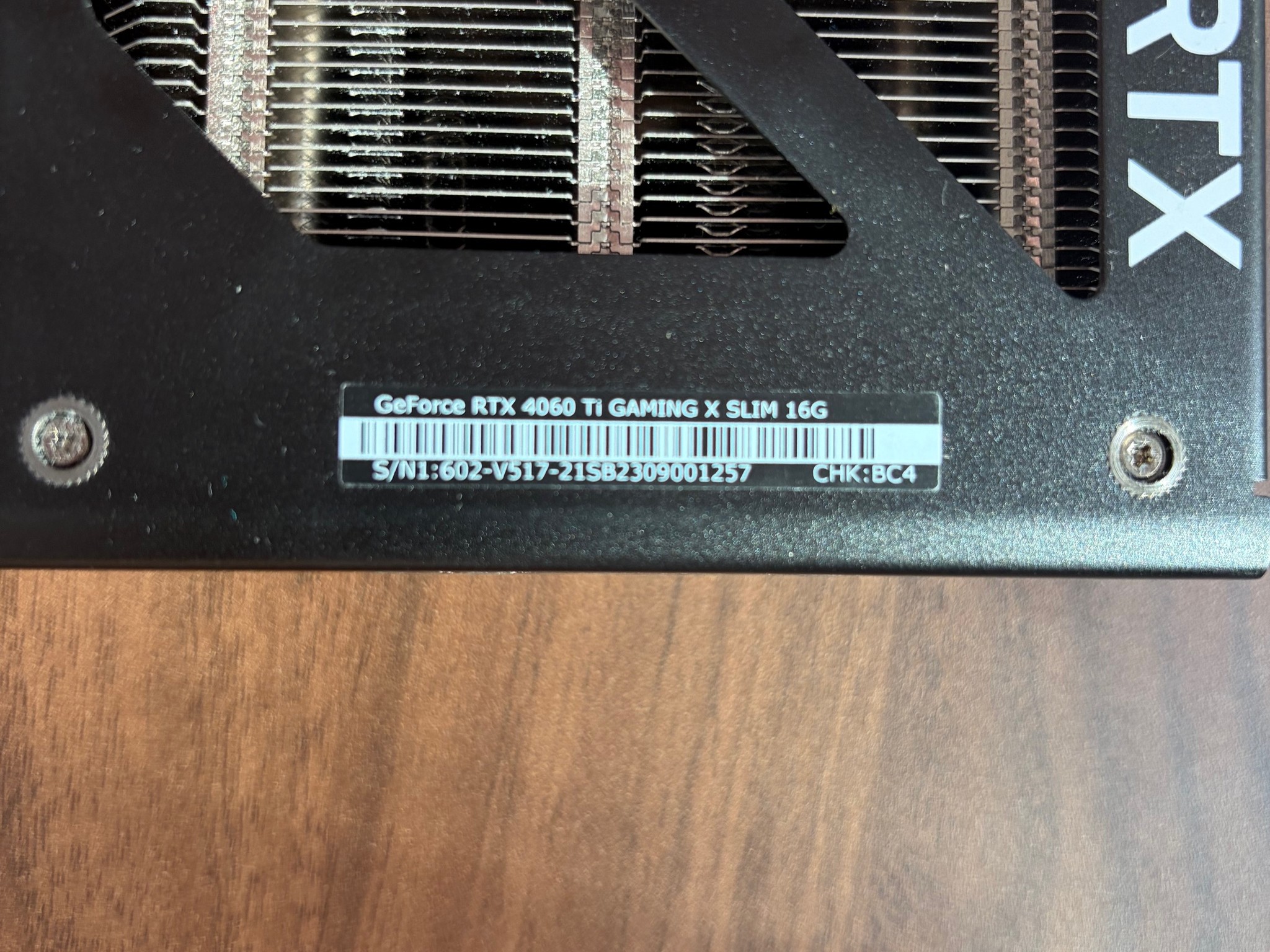 MSI GAMING X SLIM GeForce RTX 4060 Ti 16GB