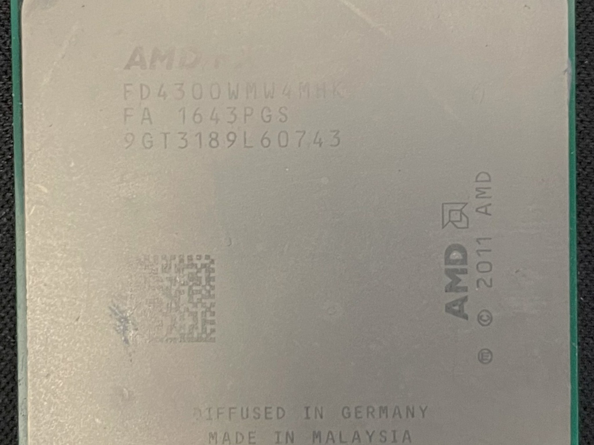AMD FX-4300 desktop processor with 4 cores AM3 socket