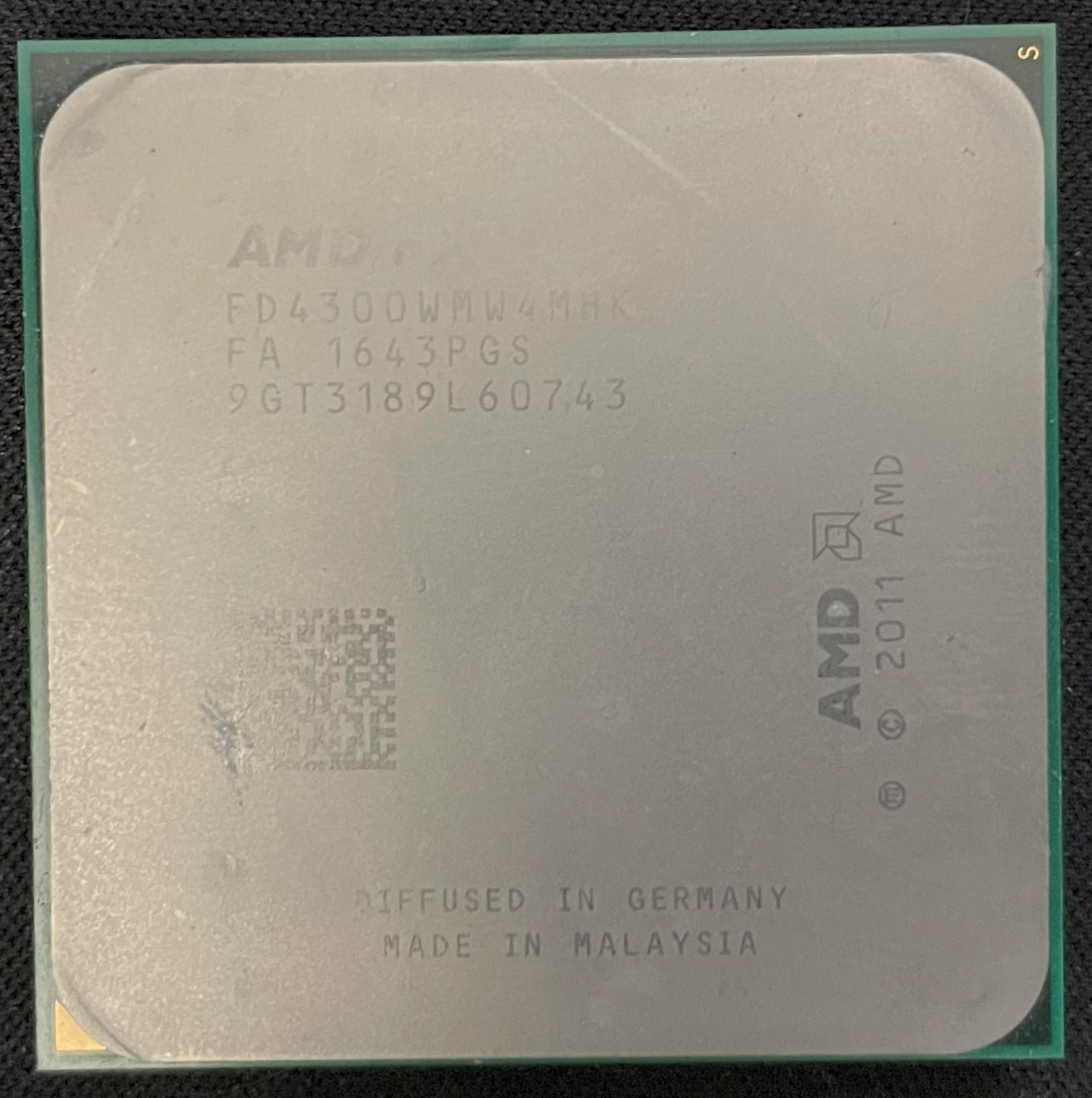 AMD FX-4300 desktop processor with 4 cores AM3 socket