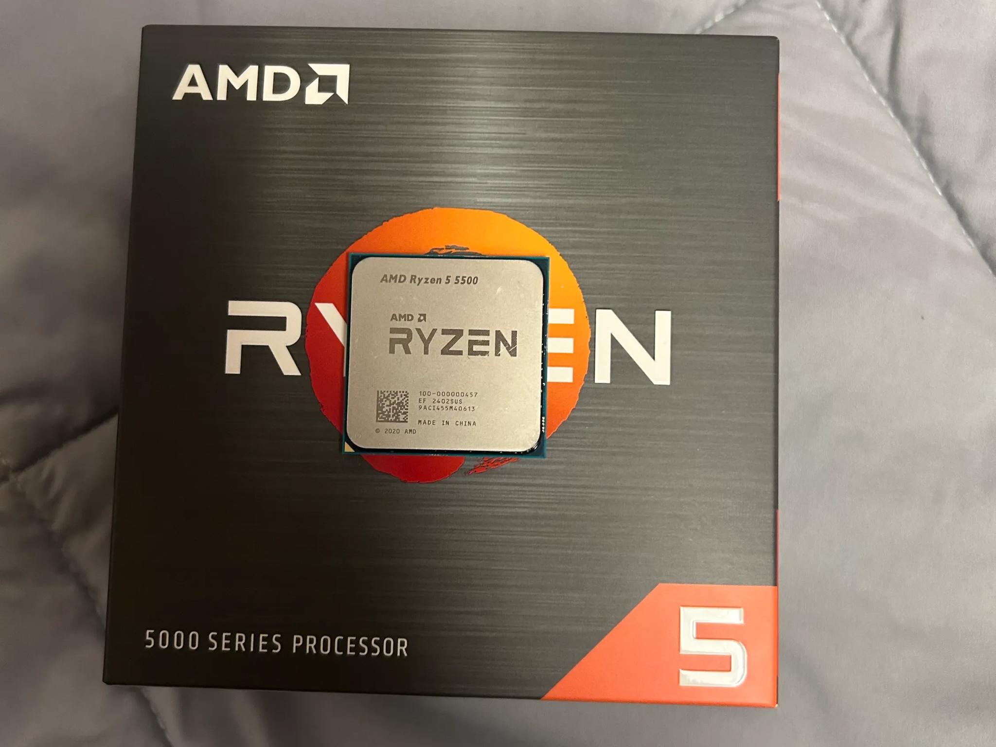 AMD Ryzen 5 5500 6-Core, 12-Thread Unlocked Desktop Processor