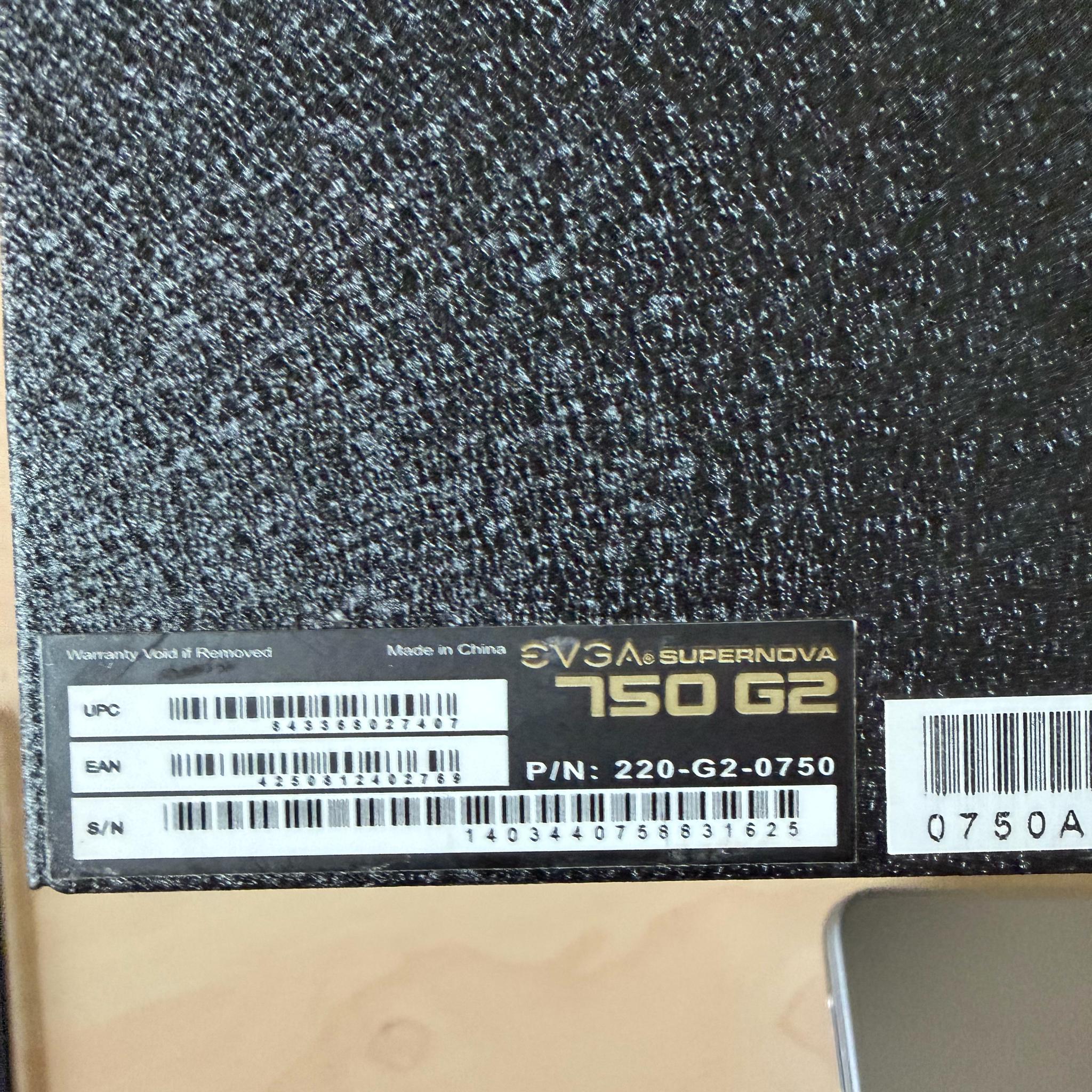 EVGA Supernova 750W Gold Power Supply