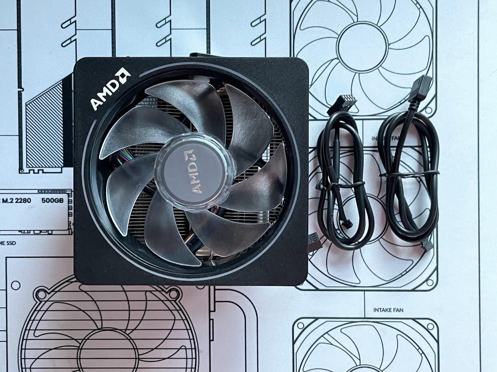 AMD Wraith Prism Socket AM4 4-pin LED RGB CPU Cooler