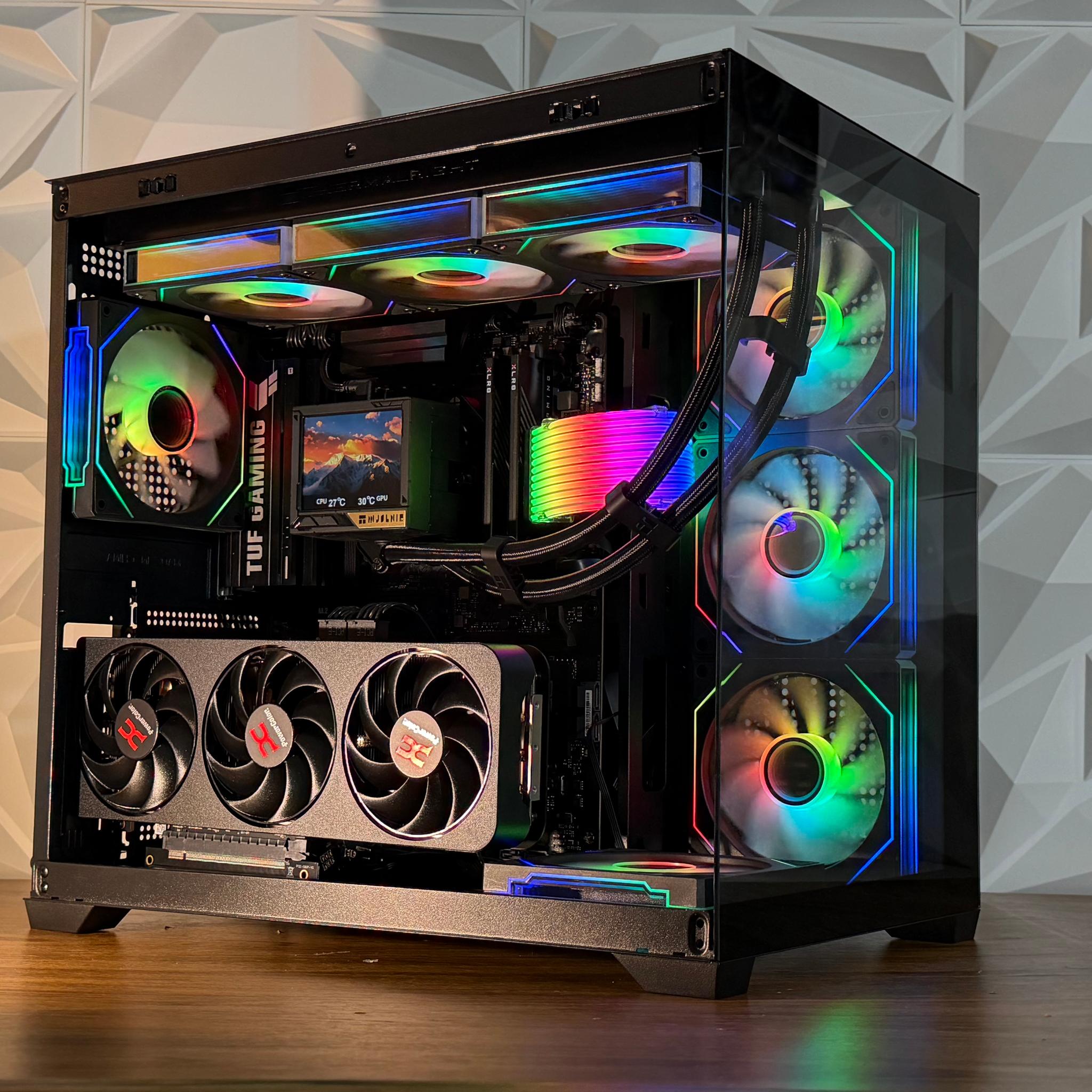 🔥RX 9070 XT | Ryzen  7900X/9800x3d | 32GB DDR5 | 1TB NVMe | LCD AIO | W11 Pro "Fireflare Phantom"🔥