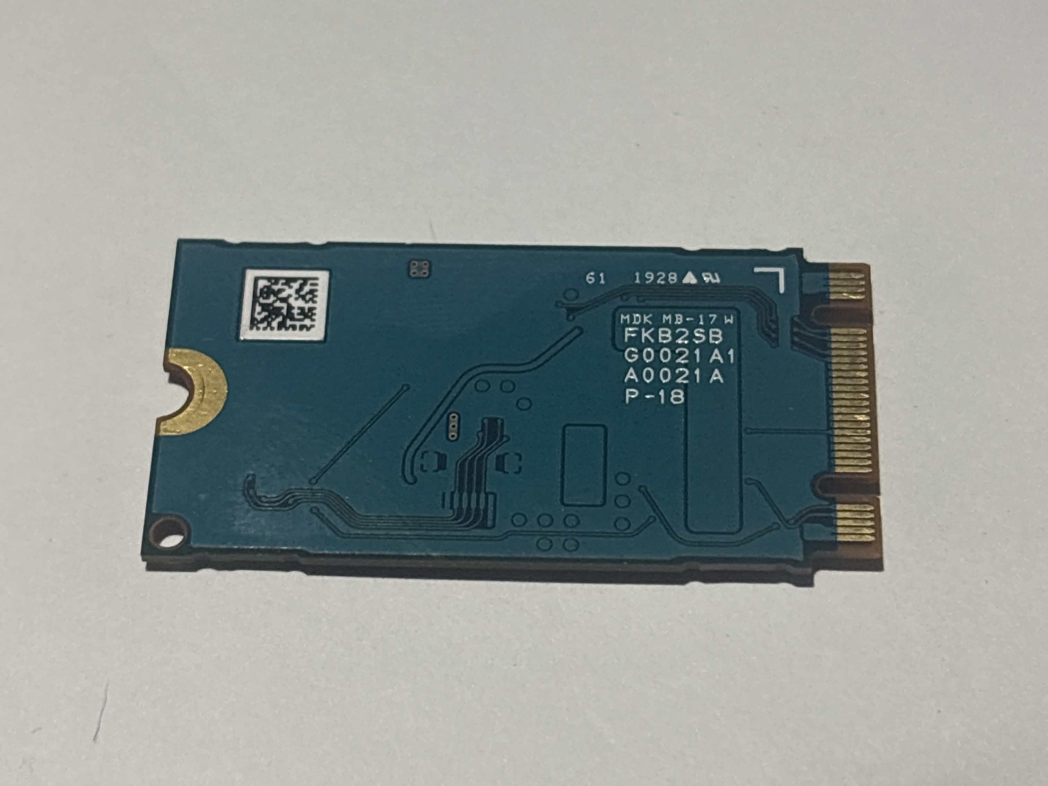Toshiba 128GB NVMe SSD Tested Working 89% Health M.2