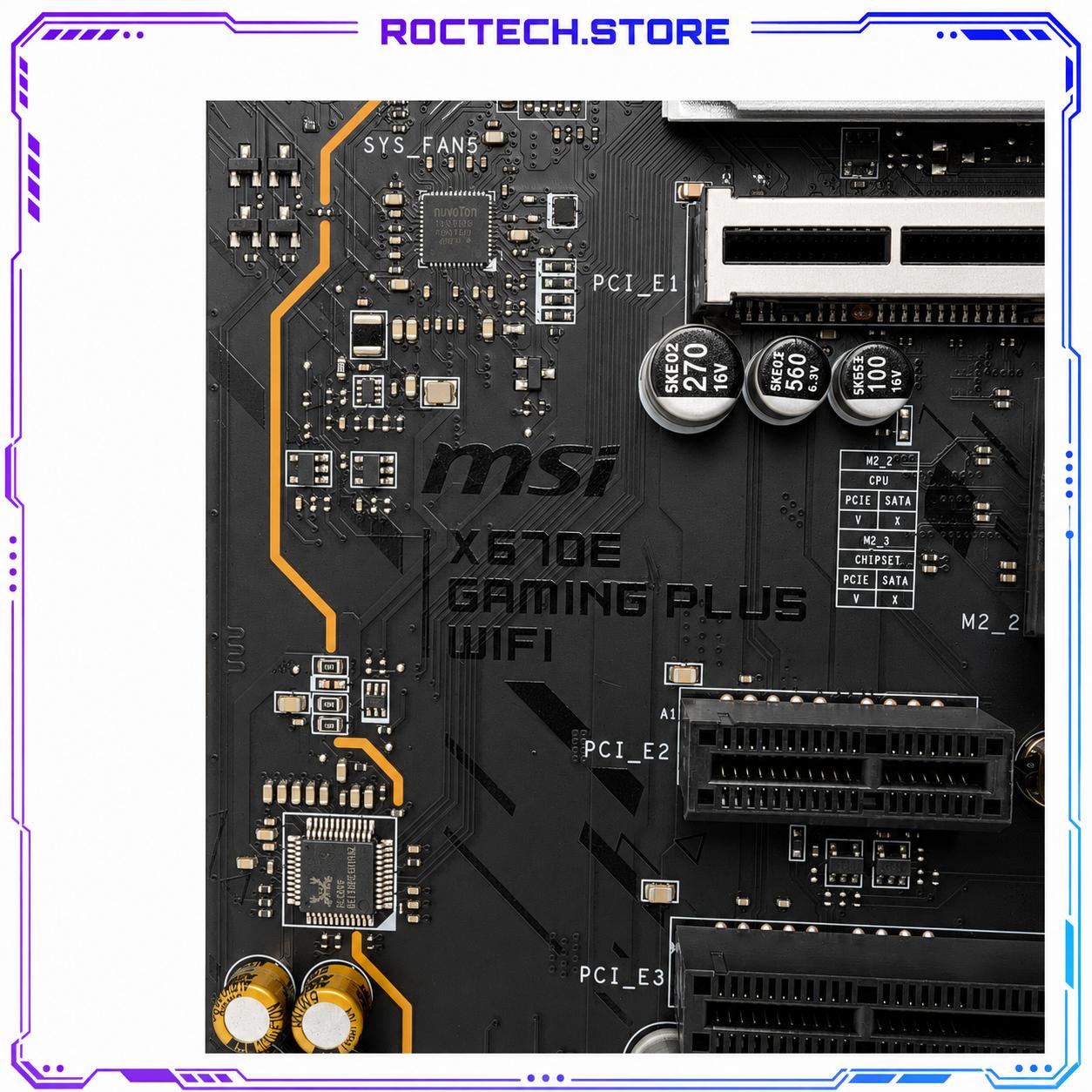 UPDATED BIOS MSI X670E GAMING PLUS WIFI AM5 DDR5 ATX Motherboard