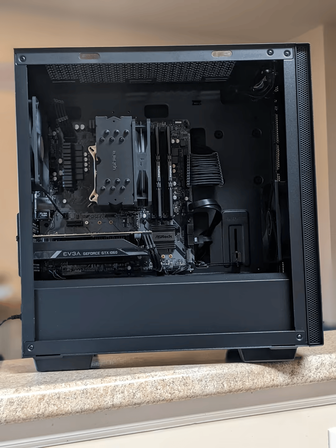Stealth Black Ryzen Gaming PC -Ryzen 5 1600 - GTX 1060 6GB