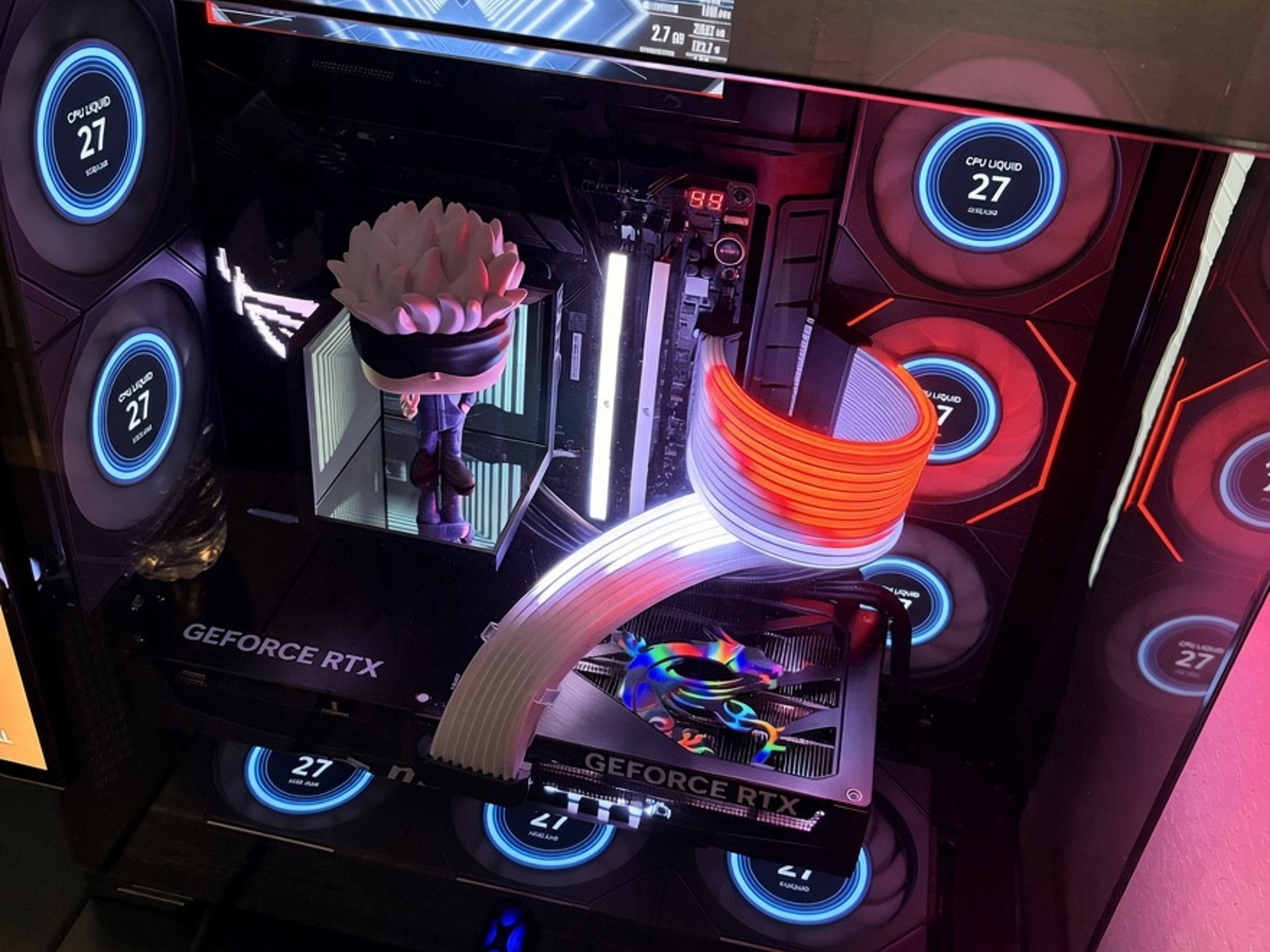 Lian Li Vision Compact - Black - ASUS ROG Strix x870e-e - Ryzen 7 9850x3D - 5070 TI 16GB - DDR5 32GB