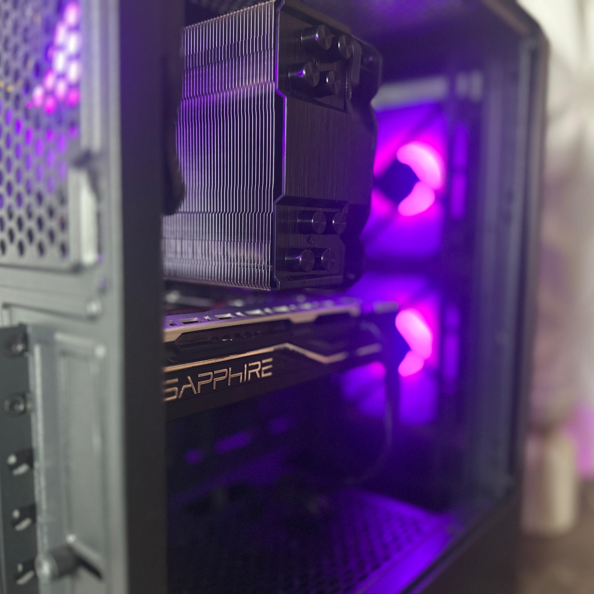 🤖GAMING PC🟣 | 1080P | i5 7600 | RX580 8GB | 16GB DDR4 | 512GB M.2 SSD | FULL ARGB! |