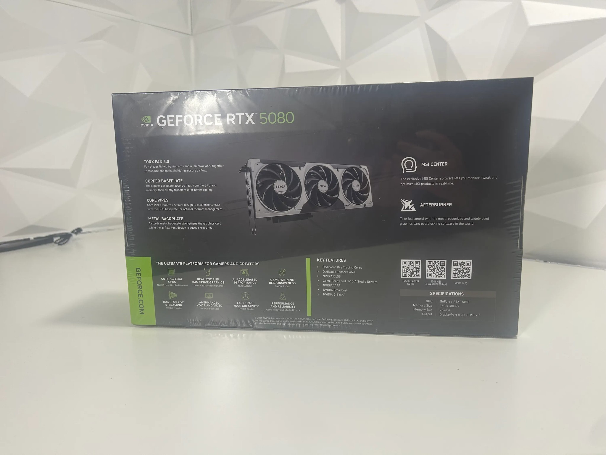 [Selling at Cost] MSI Ventus 3X RTX 5080 OC