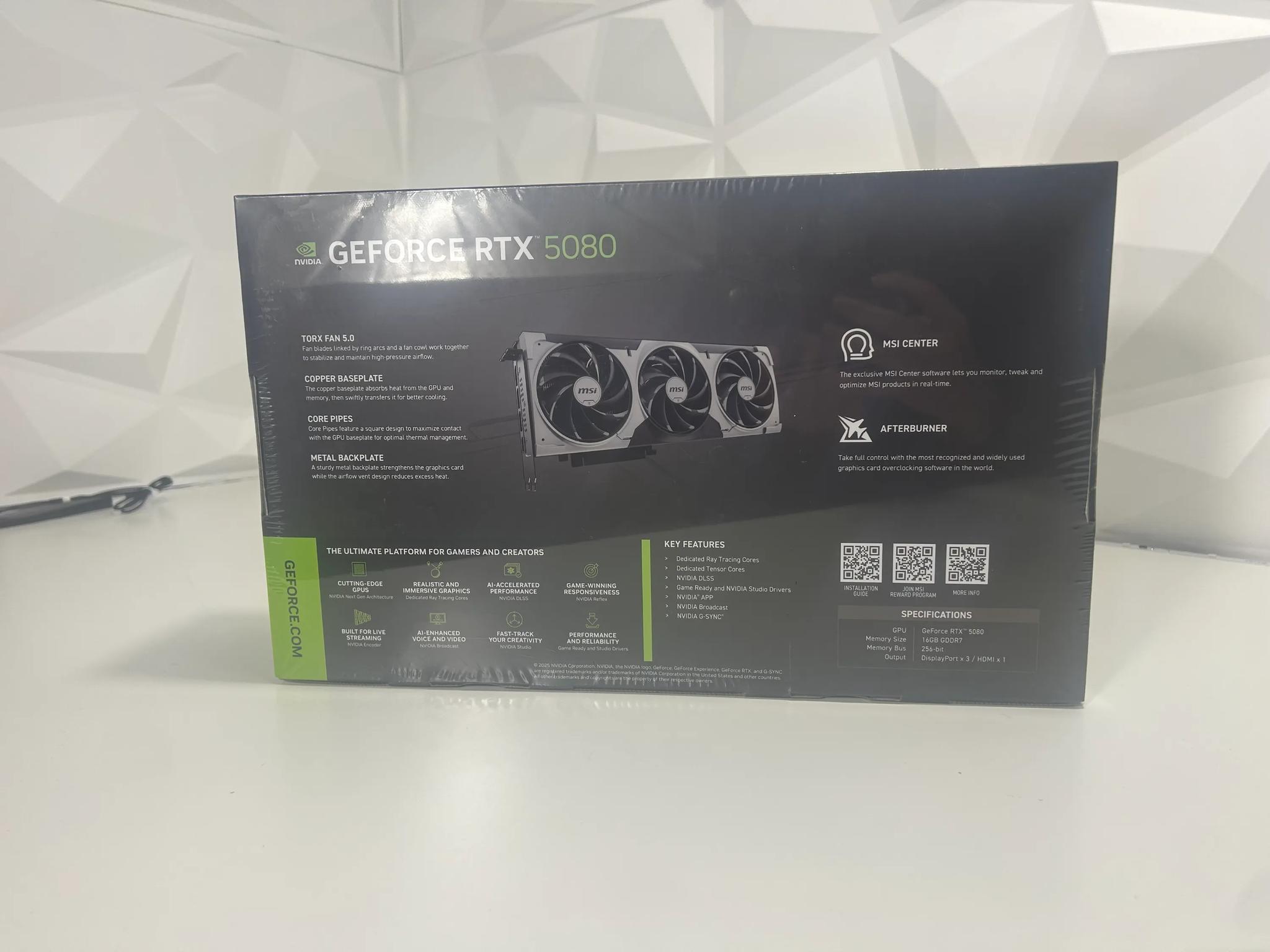 [Selling at Cost] MSI Ventus 3X RTX 5080 OC