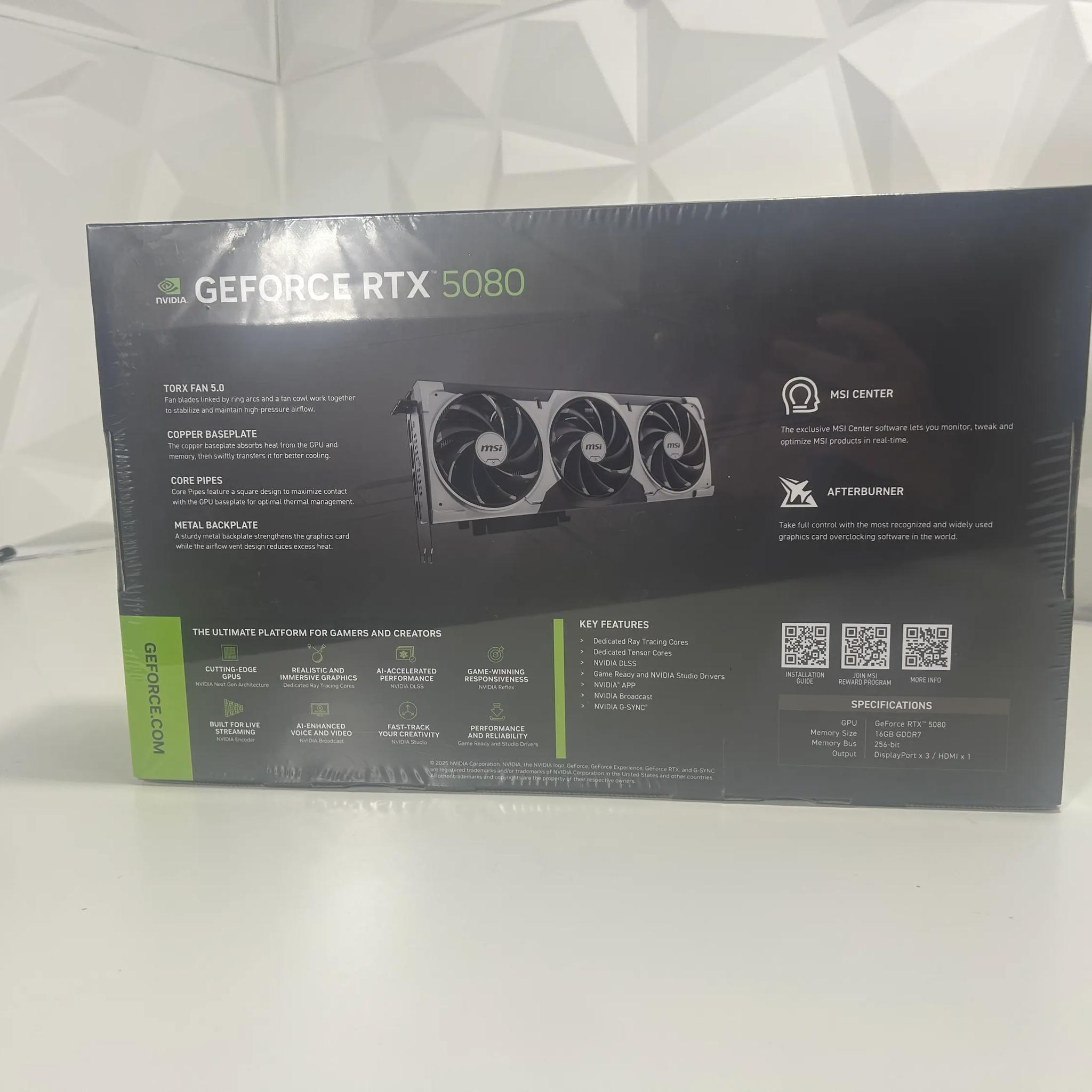 [Selling at Cost] MSI Ventus 3X RTX 5080 OC