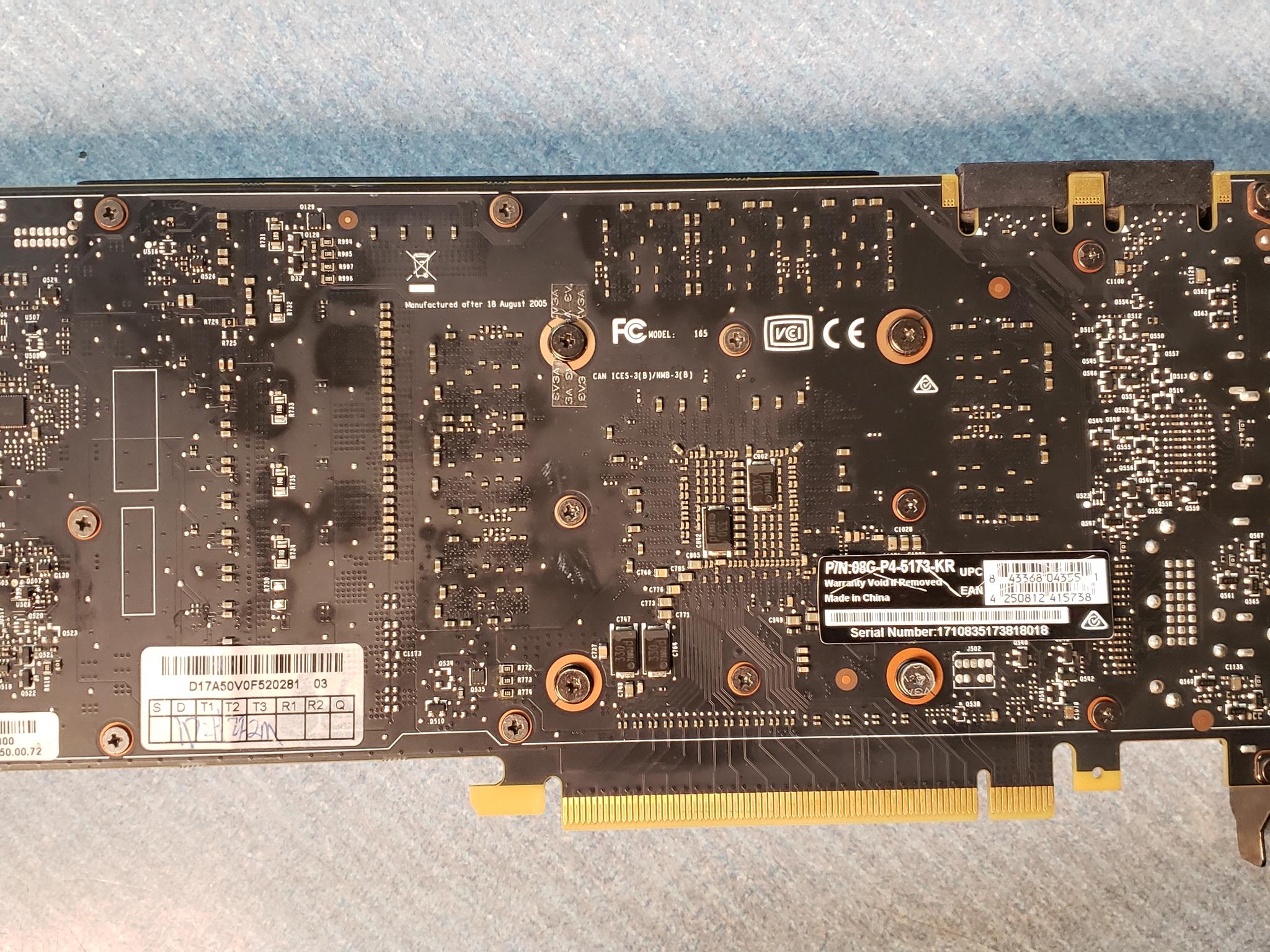 EVGA GTX 1070 SC graphics card.