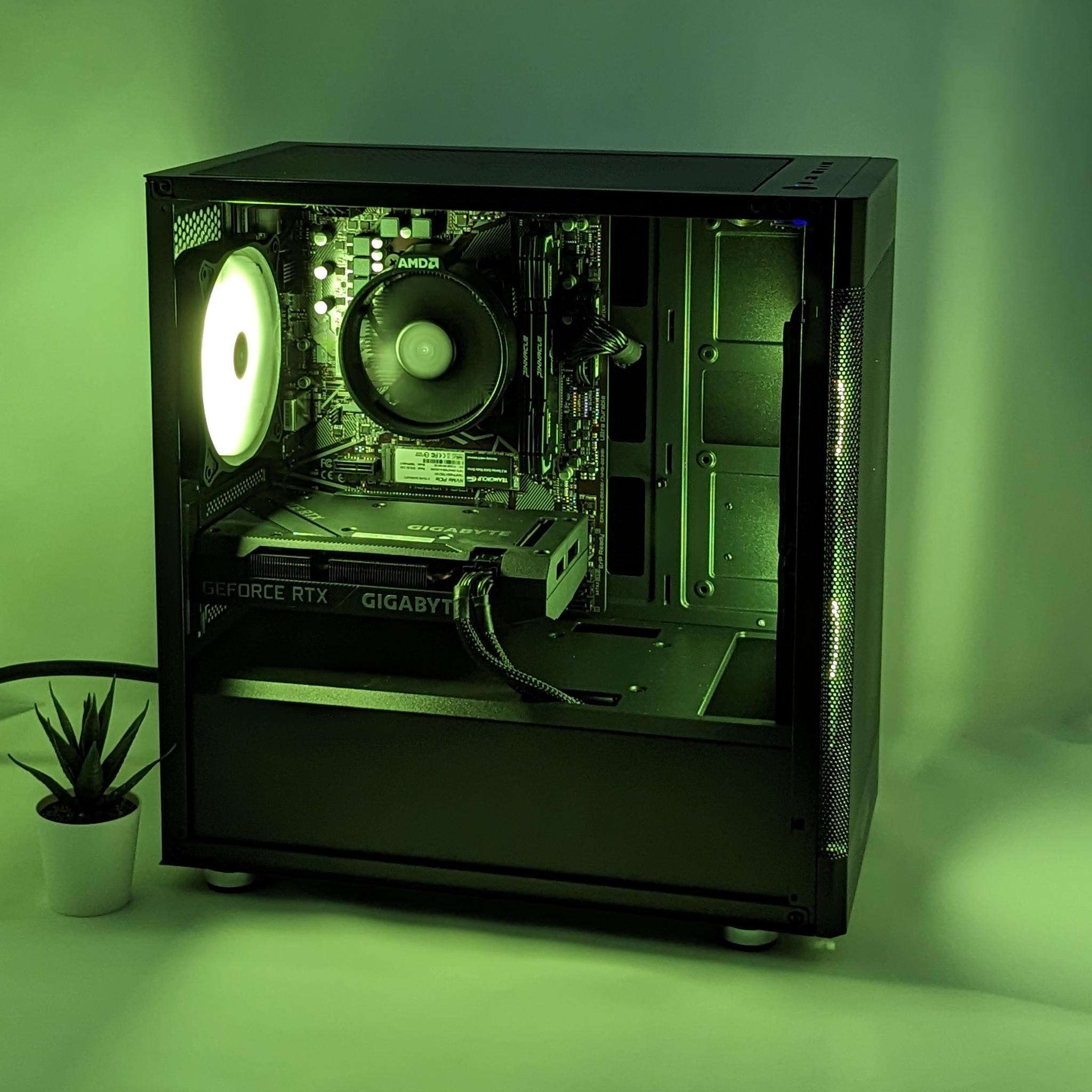 Sleek RTX Whisperer | RTX 3060 | Ryzen 5 5500 | 16gb RAM | TEAMGROUP MP34 1 TB M.2 NVMe SSD