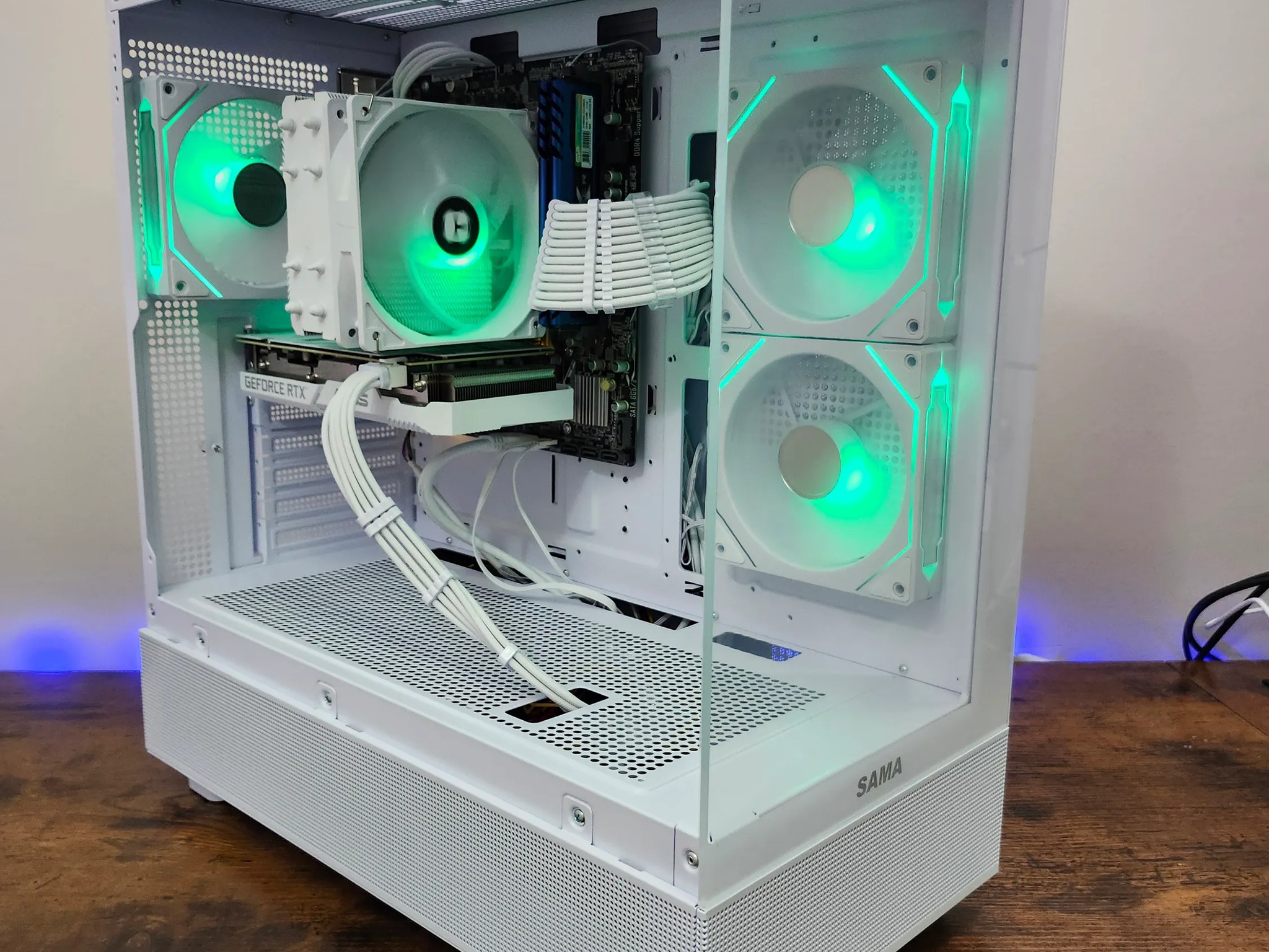 🤍All white Gaming/Streaming 1440p Beast PC RTX 3060 12GB  Ryzen 5 5600 | 16GB RAM | 1TB NVME | WiFi