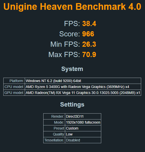 Ryzen 3400g Gaming PC