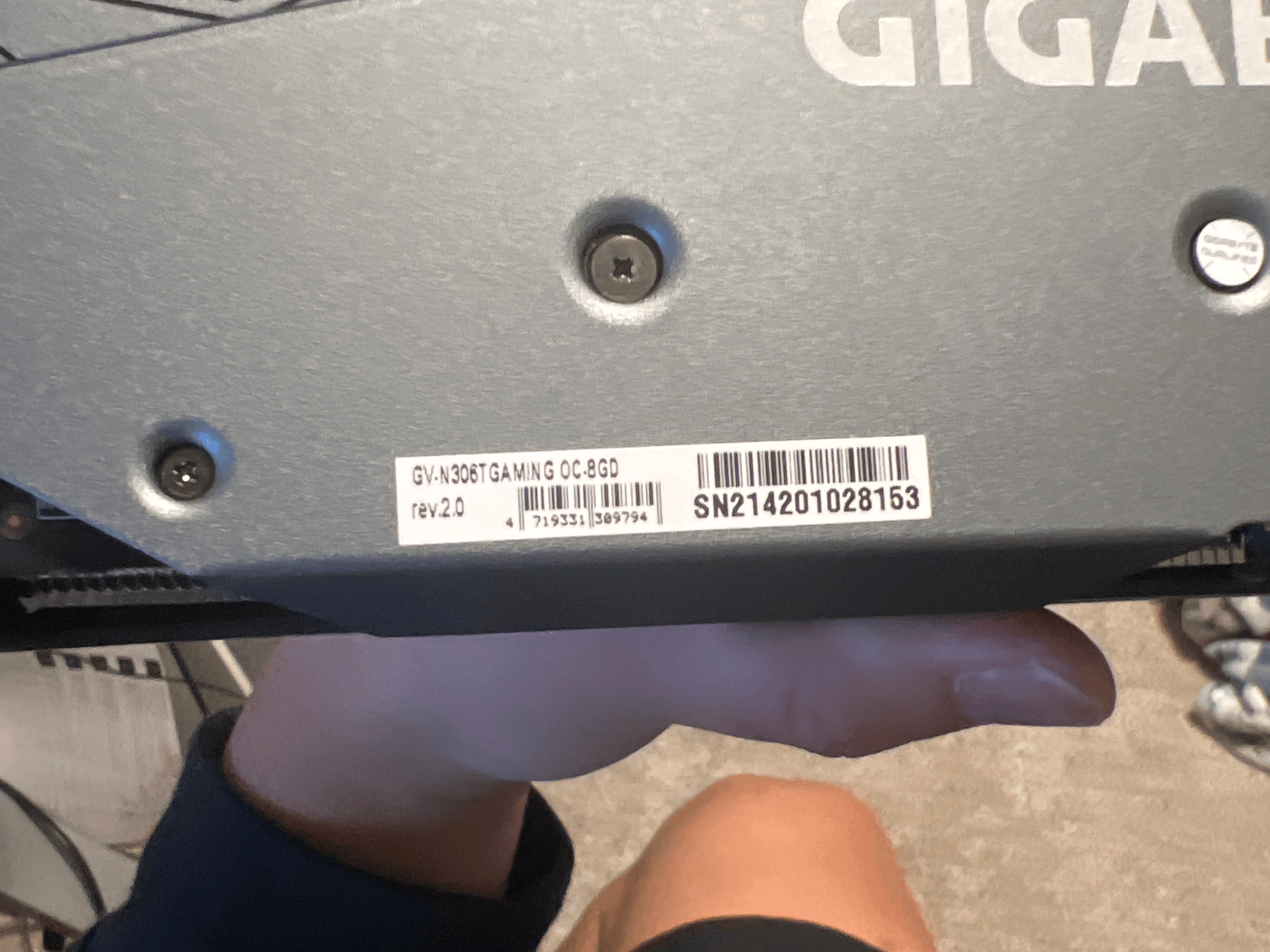 Gigabyte RTX 3060ti OC