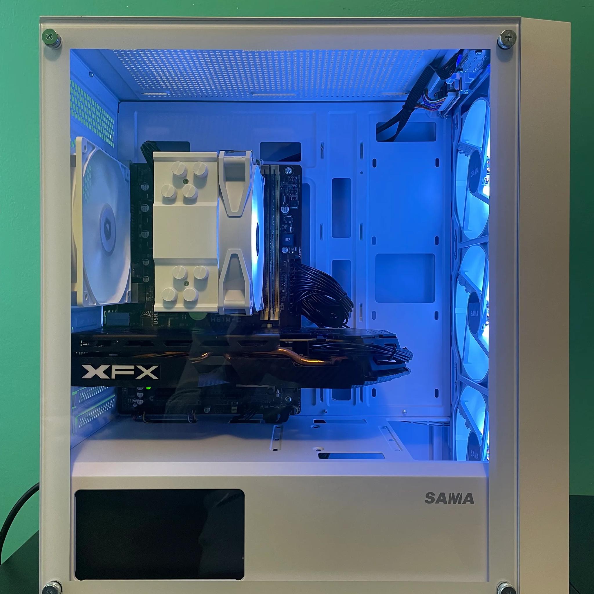 SLEEK Glass Gaming PC | Intel i5 / Nvidia GTX970 / 8GB / 600GB Win 10 Pro WiFi