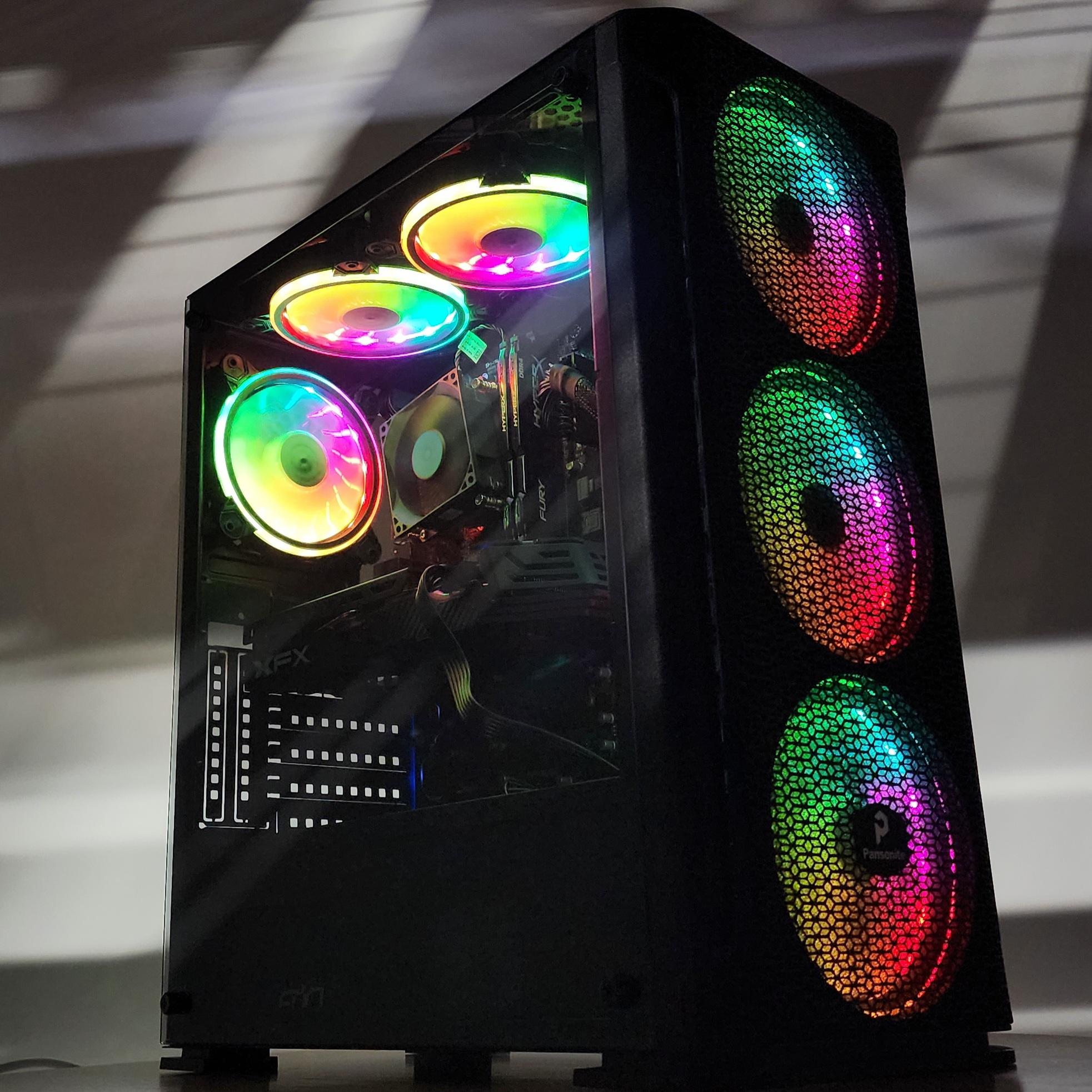 Gaming PC i3-6300 8GB RAM 256GB SSD + 1TB HDD RX 580 8GB Windows 11 Computer