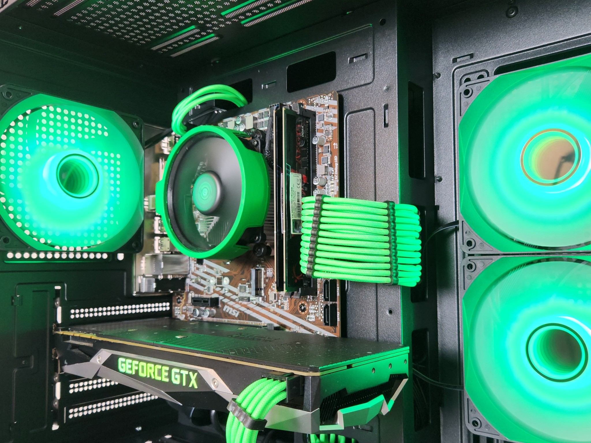 💚Green Machine PC | NVIDIA GTX 1070 8GB | Ryzen 5 3600 | 16GB RAM | 512GB SSD | Windows 11