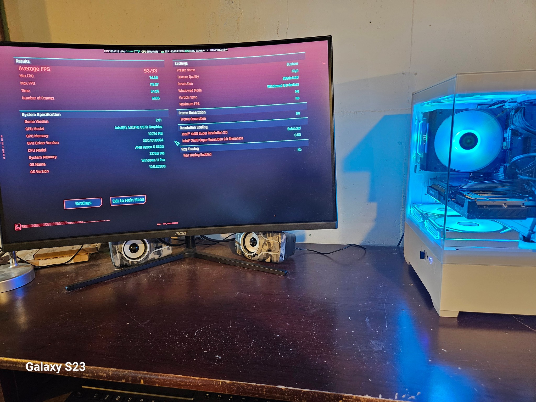 🔥 Ryzen 5 5500 + Arc B570 Gaming PC | 32GB RAM | 1TB Gen3 NVMe SSD | ARGB Build | Ready to Game!