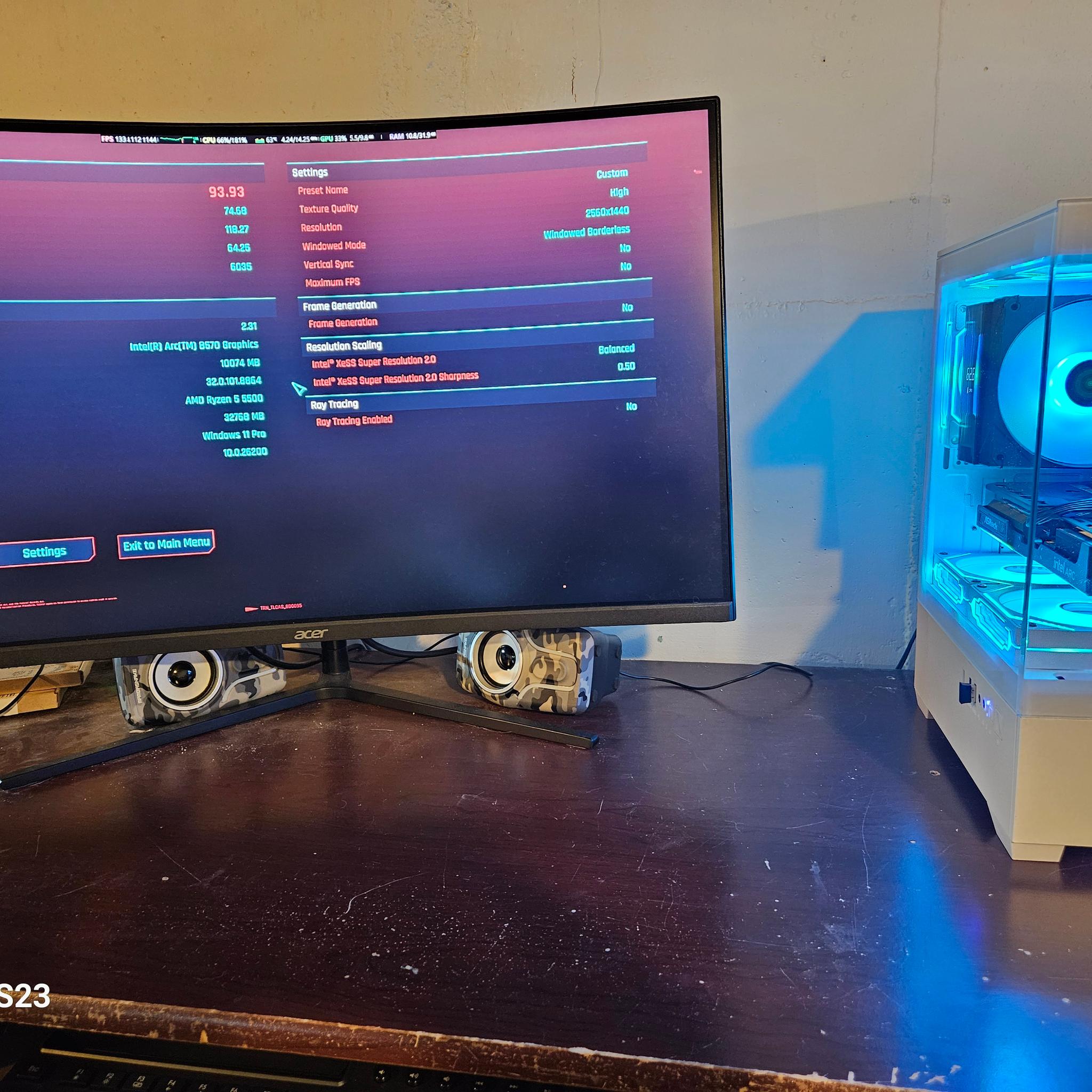 🔥 Ryzen 5 5500 + Arc B570 Gaming PC | 32GB RAM | 1TB Gen3 NVMe SSD | ARGB Build | Ready to Game!