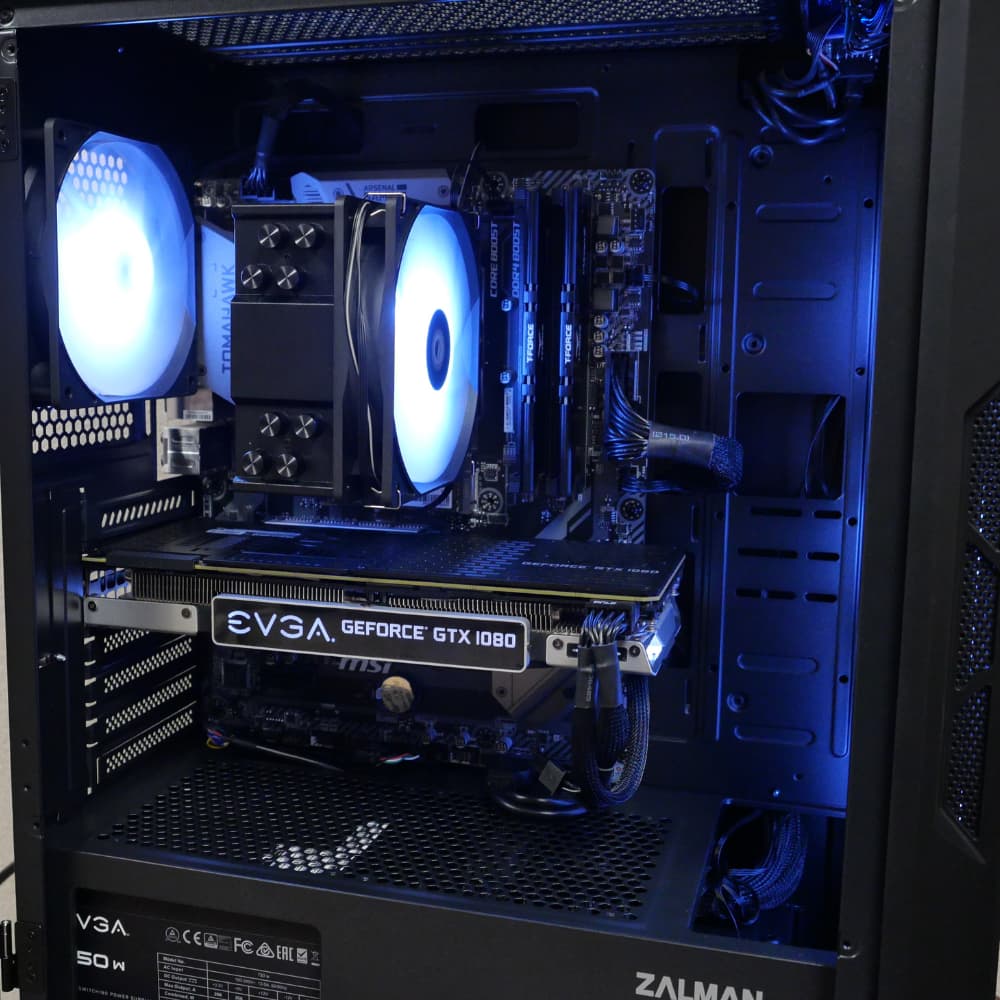 Ryzen 5 5500 - EVGA GeForce GTX 1080 - T-Force 16gb DDR4 3600MHz - 1TB NVMe SSD