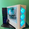 RGB White Gaming PC| Intel i5 / Amd RX580 / 8GB / 1TB Win 10 Pro WiFi