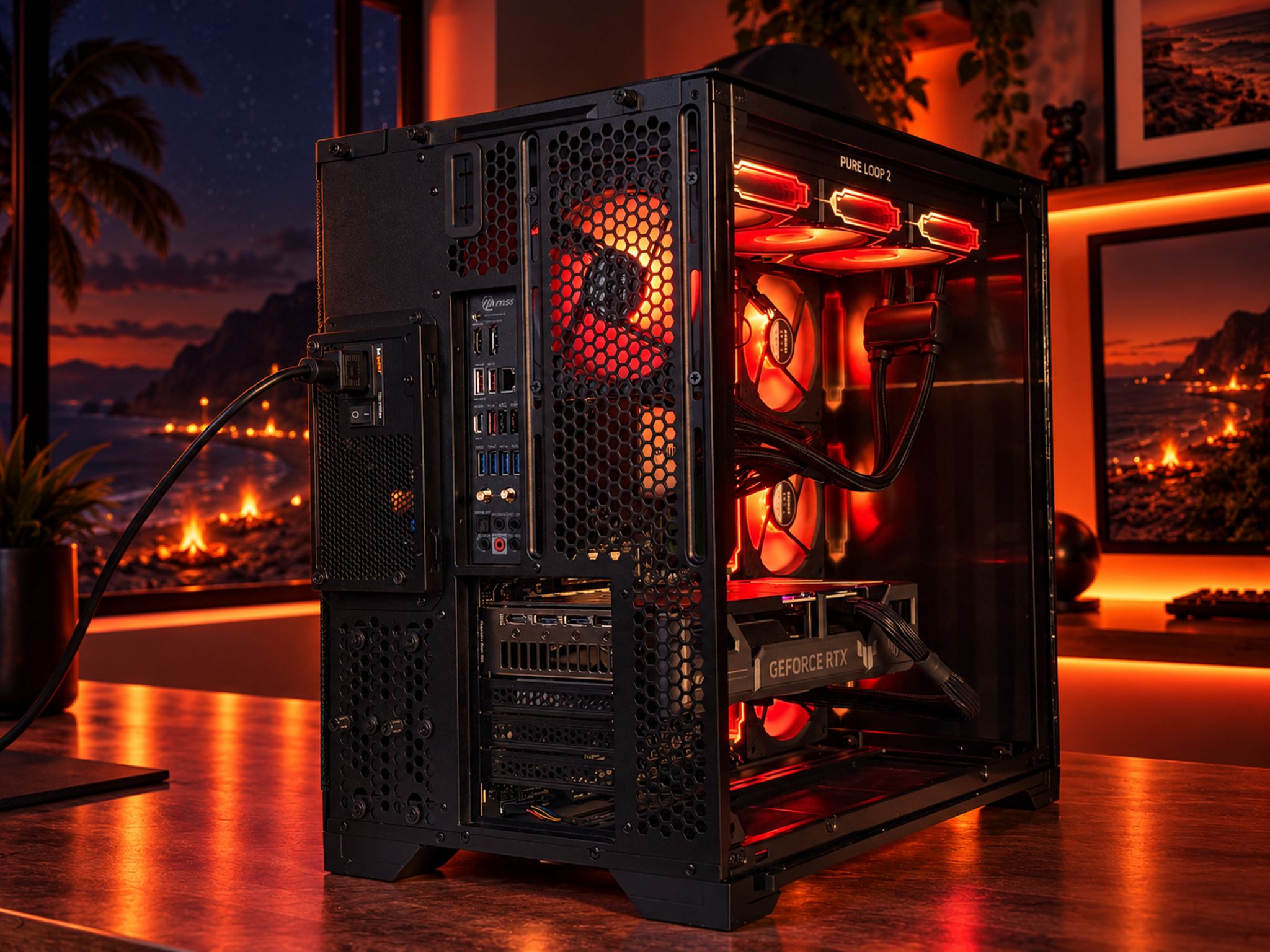 🔥FLAME Gaming PC | RTX 5060 TI 16GB | Ryzen 7 7700X | 16GB DDR5 | 512GB NVME | WIFI+BT | FREE SHIP