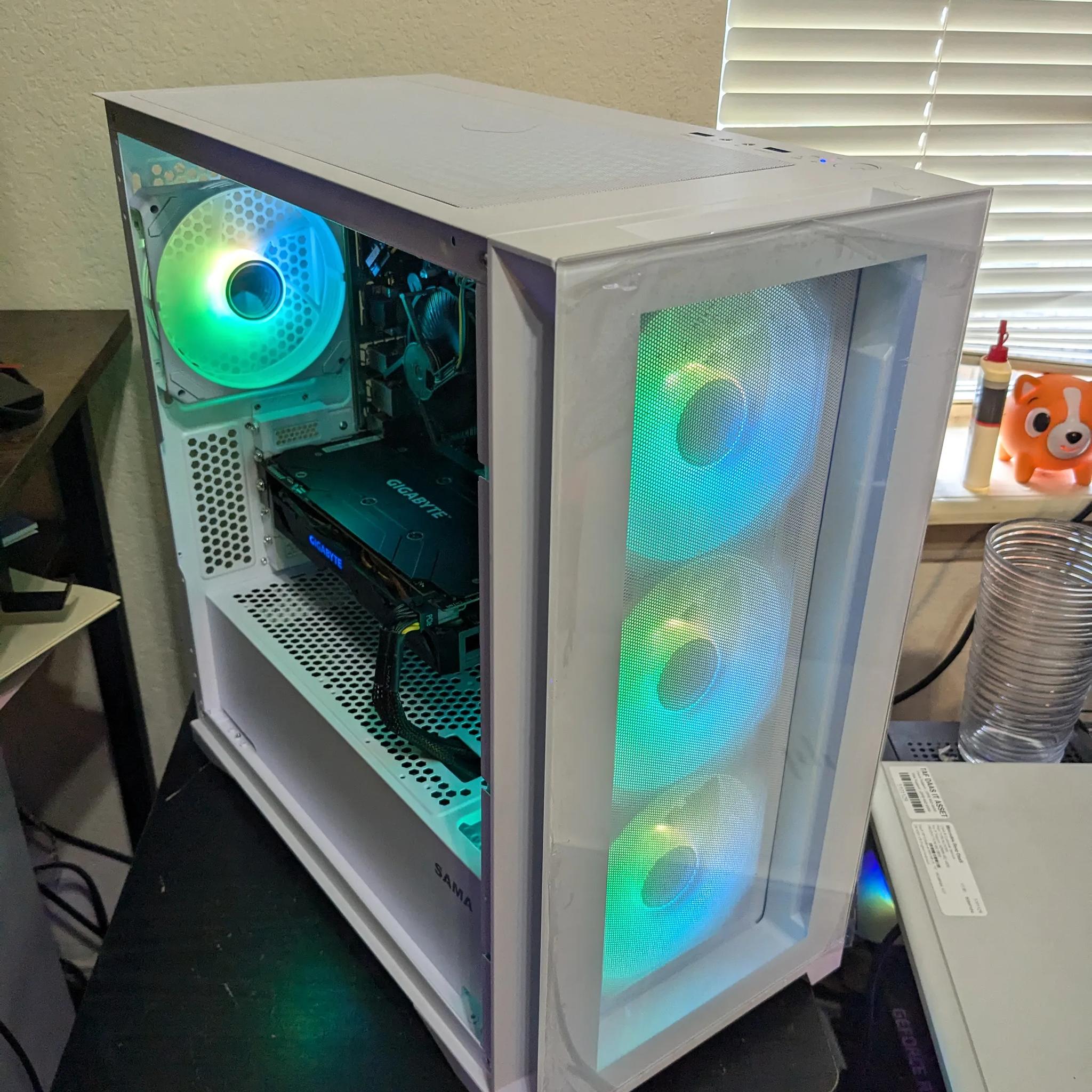 FREE SHIP || i5-6500, 16GB RAM, RX 570 4GB, 480GB SSD, Win10, Wifi, New PSU, RGB Infinity Fans